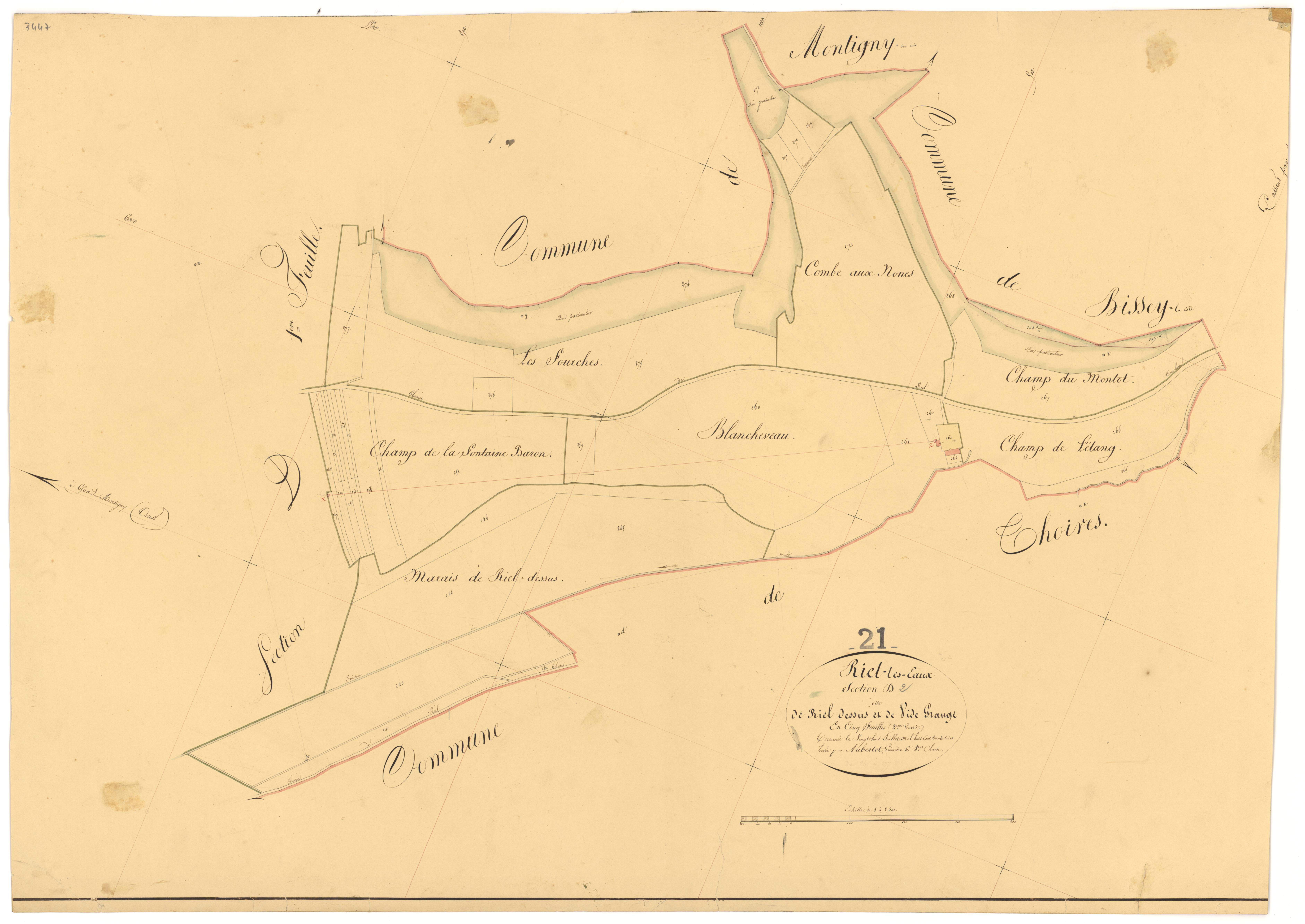 Riel-les-Eaux - Section D2 - 3 P PLAN 524/12