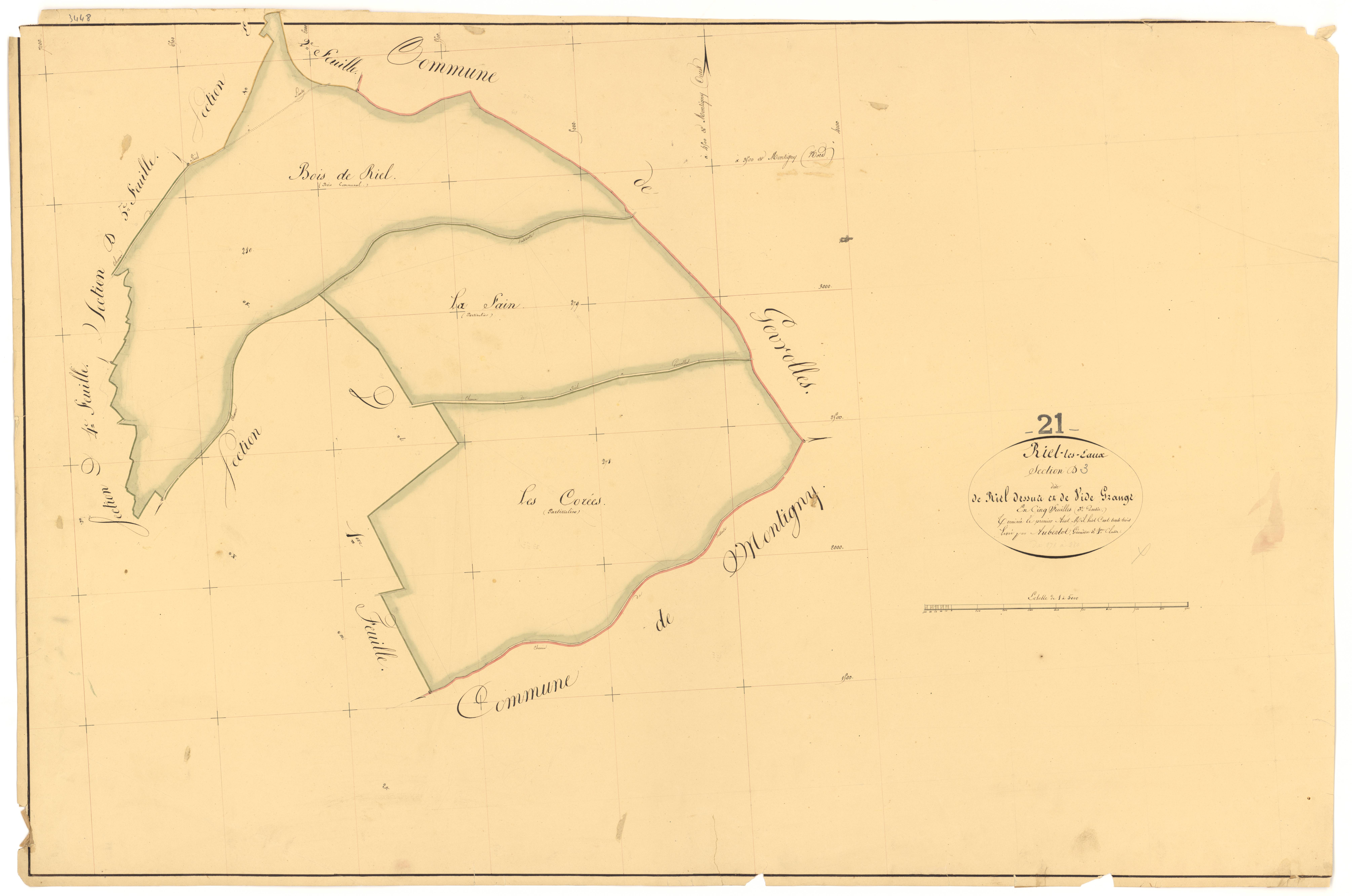 Riel-les-Eaux - Section D3 - 3 P PLAN 524/13