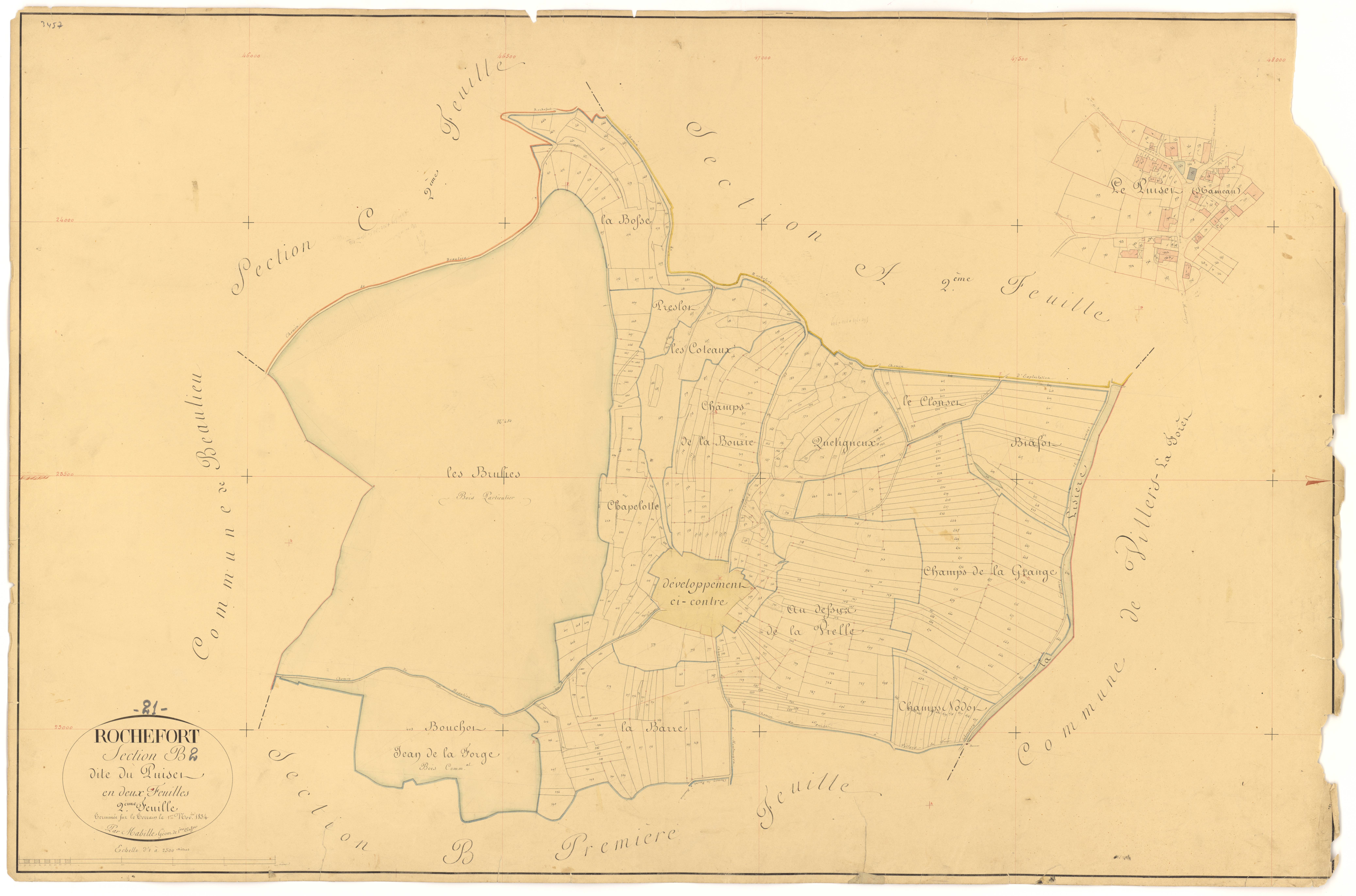 Rochefort - Section B2 - 3 P PLAN 526/5
