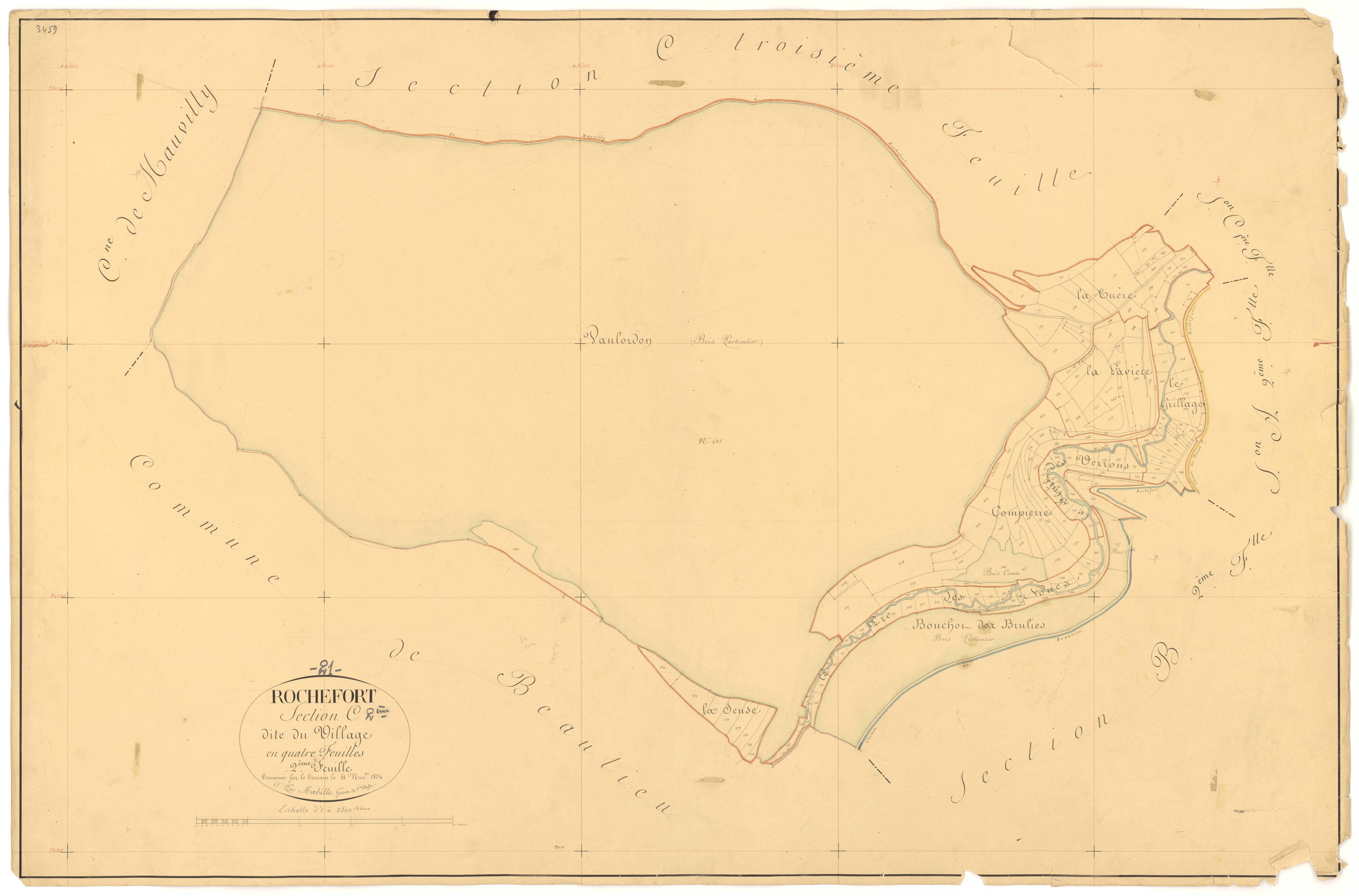 Rochefort - Section C2 - 3 P PLAN 526/7