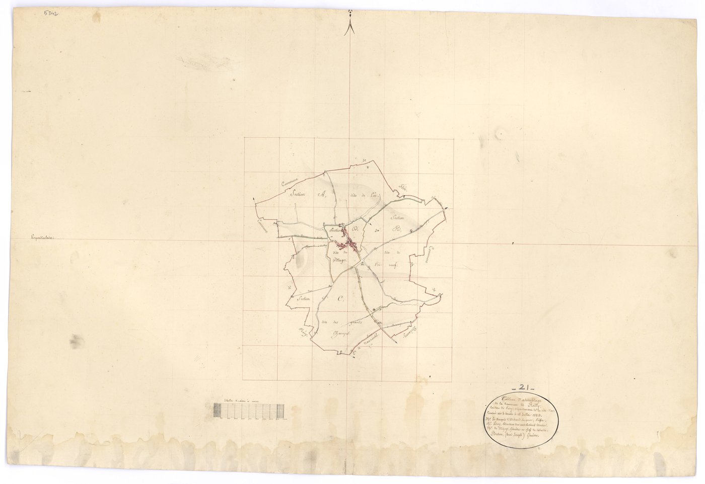 Roilly - Tableau d'assemblage - 3 P PLAN 529/1