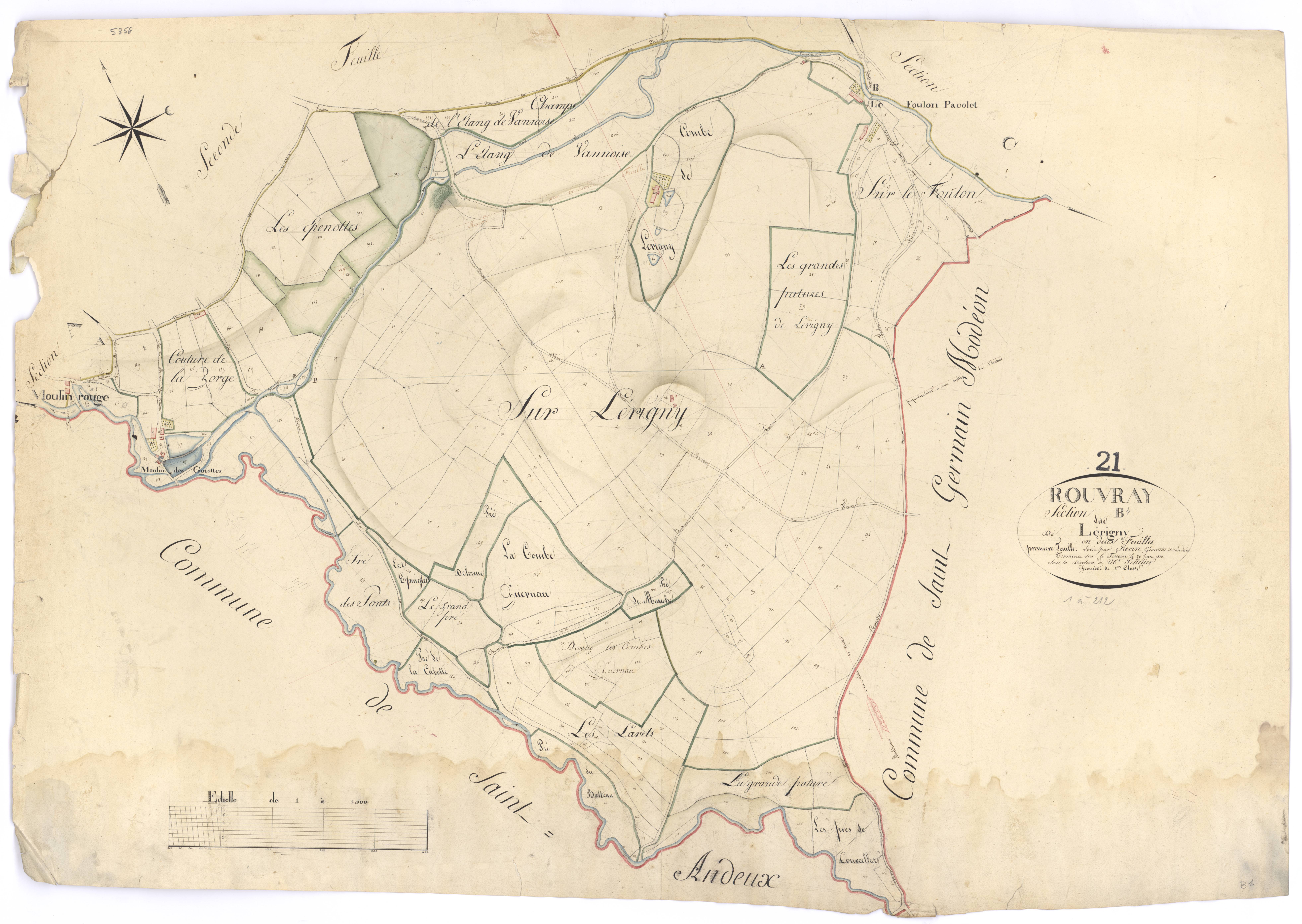 Rouvray - Section B1 - 3 P PLAN 531/3