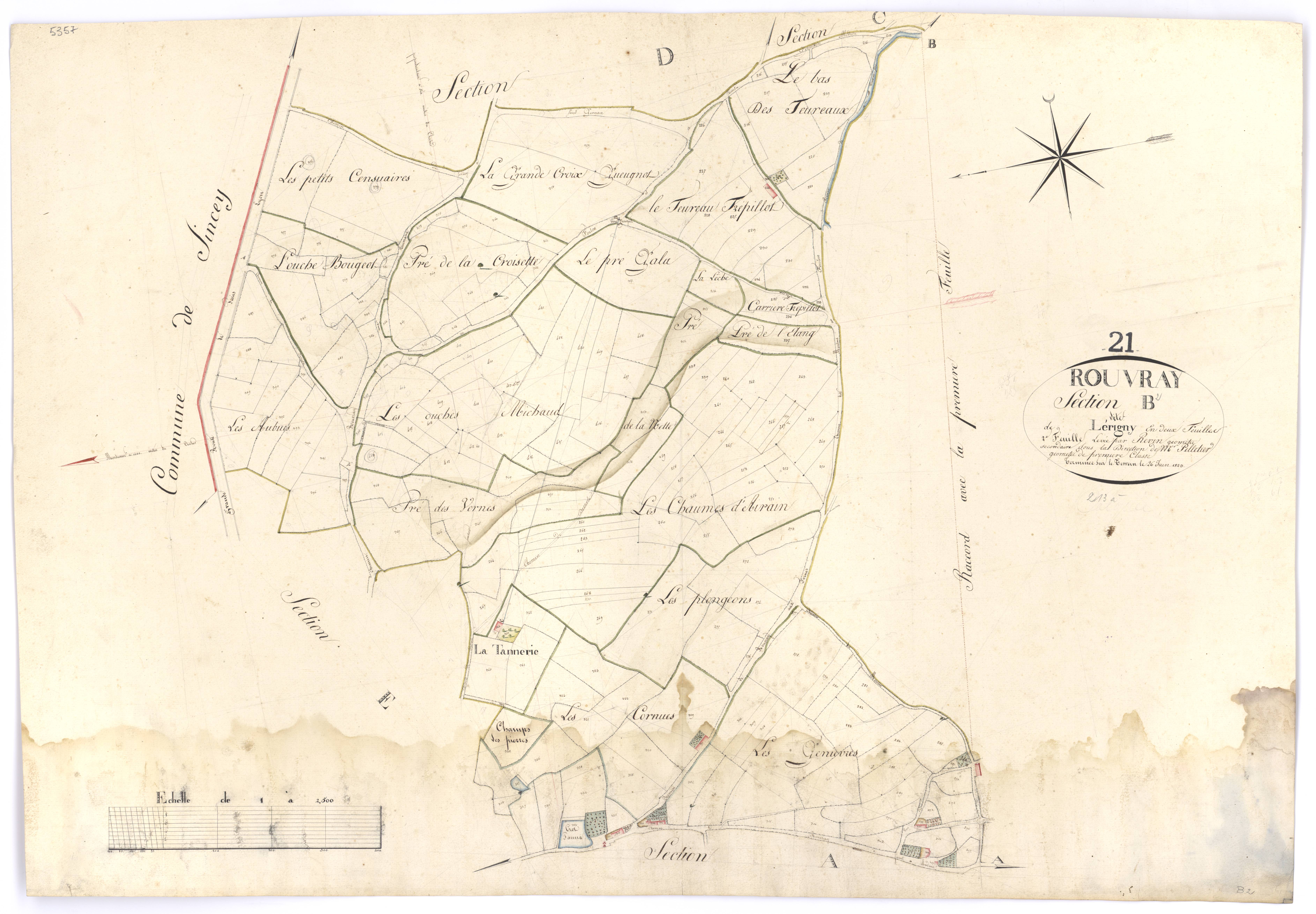Rouvray - Section B2 - 3 P PLAN 531/4