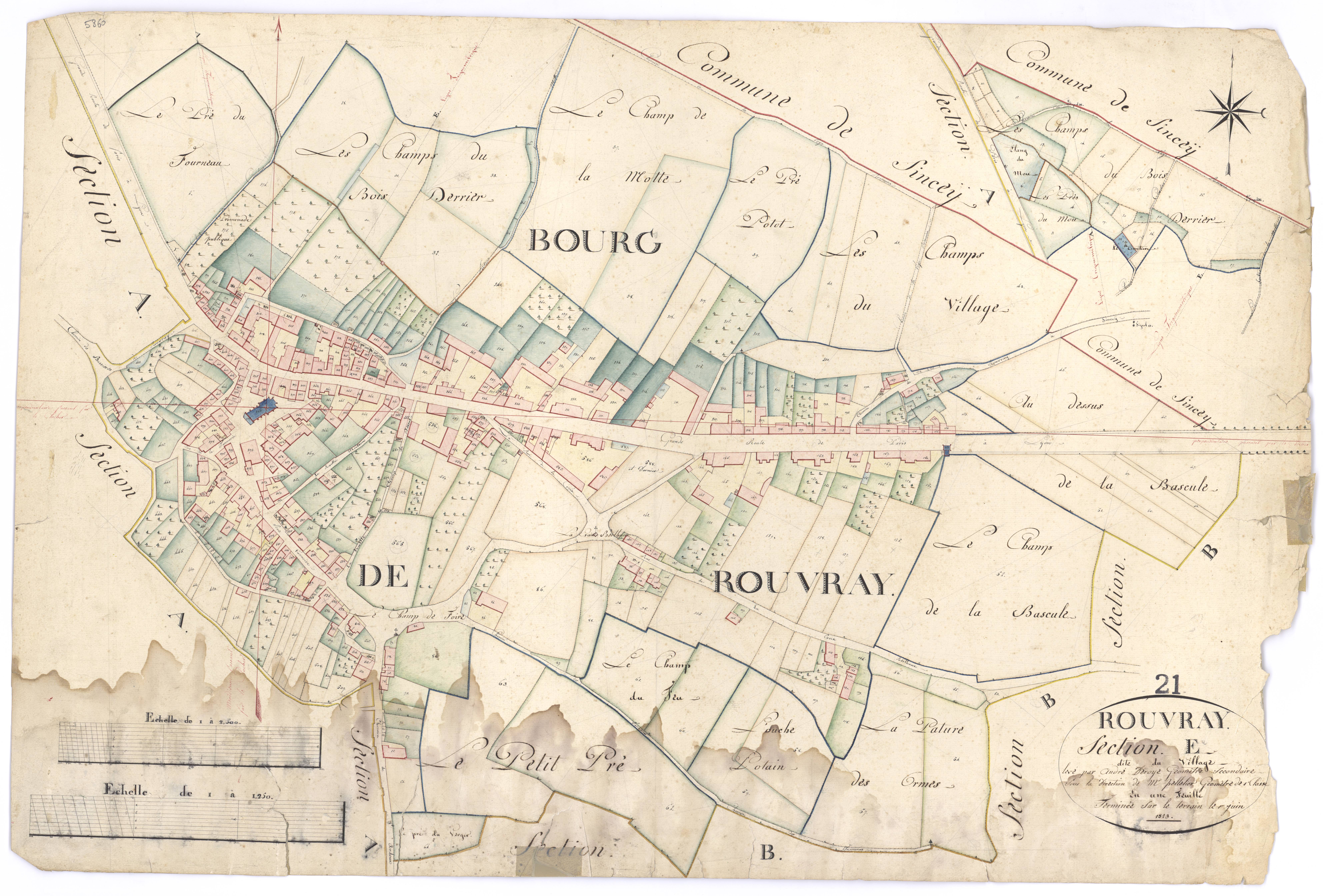 Rouvray - Section E - 3 P PLAN 531/7