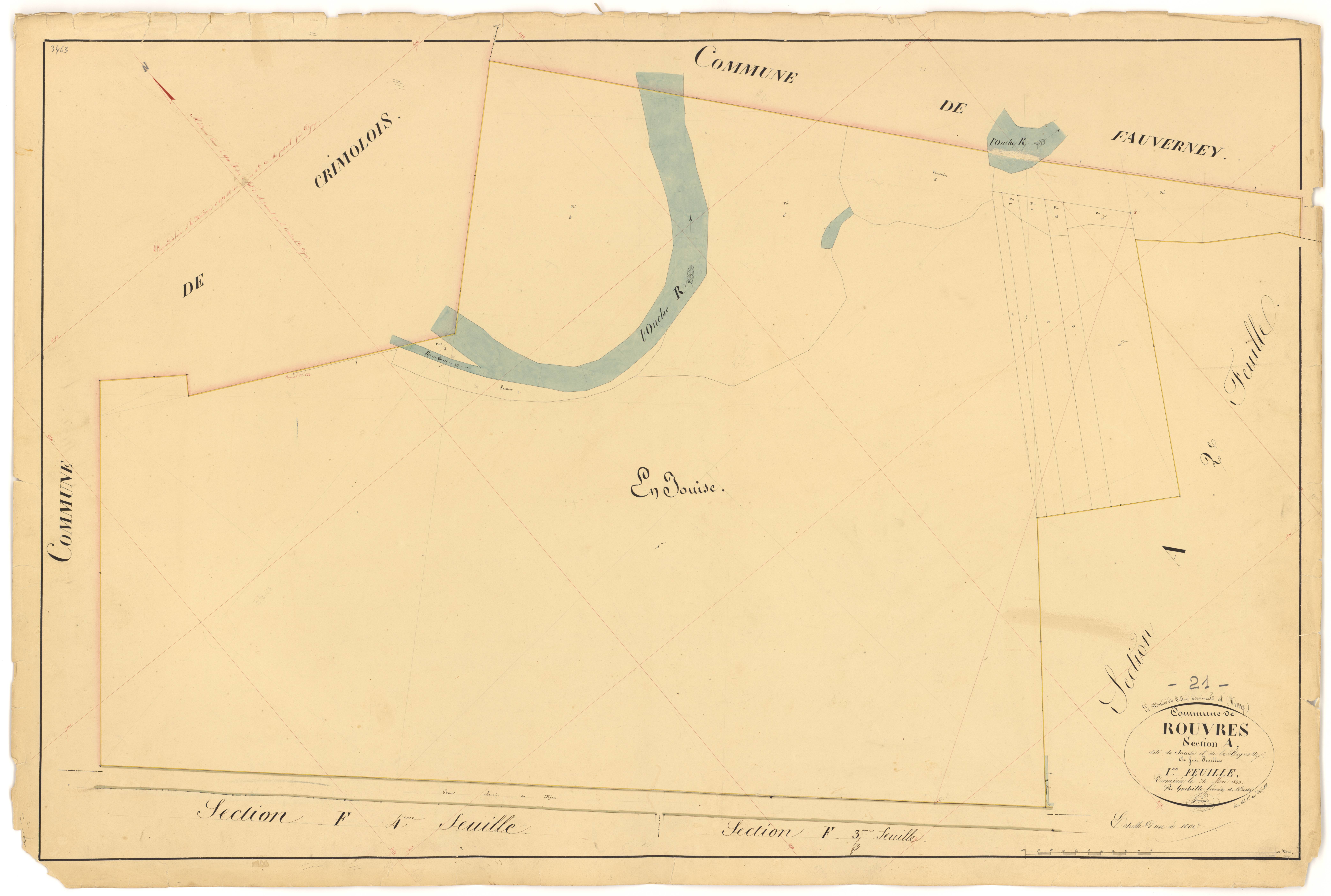 Rouvres-en-Plaine - Section A1 - 3 P PLAN 532/2