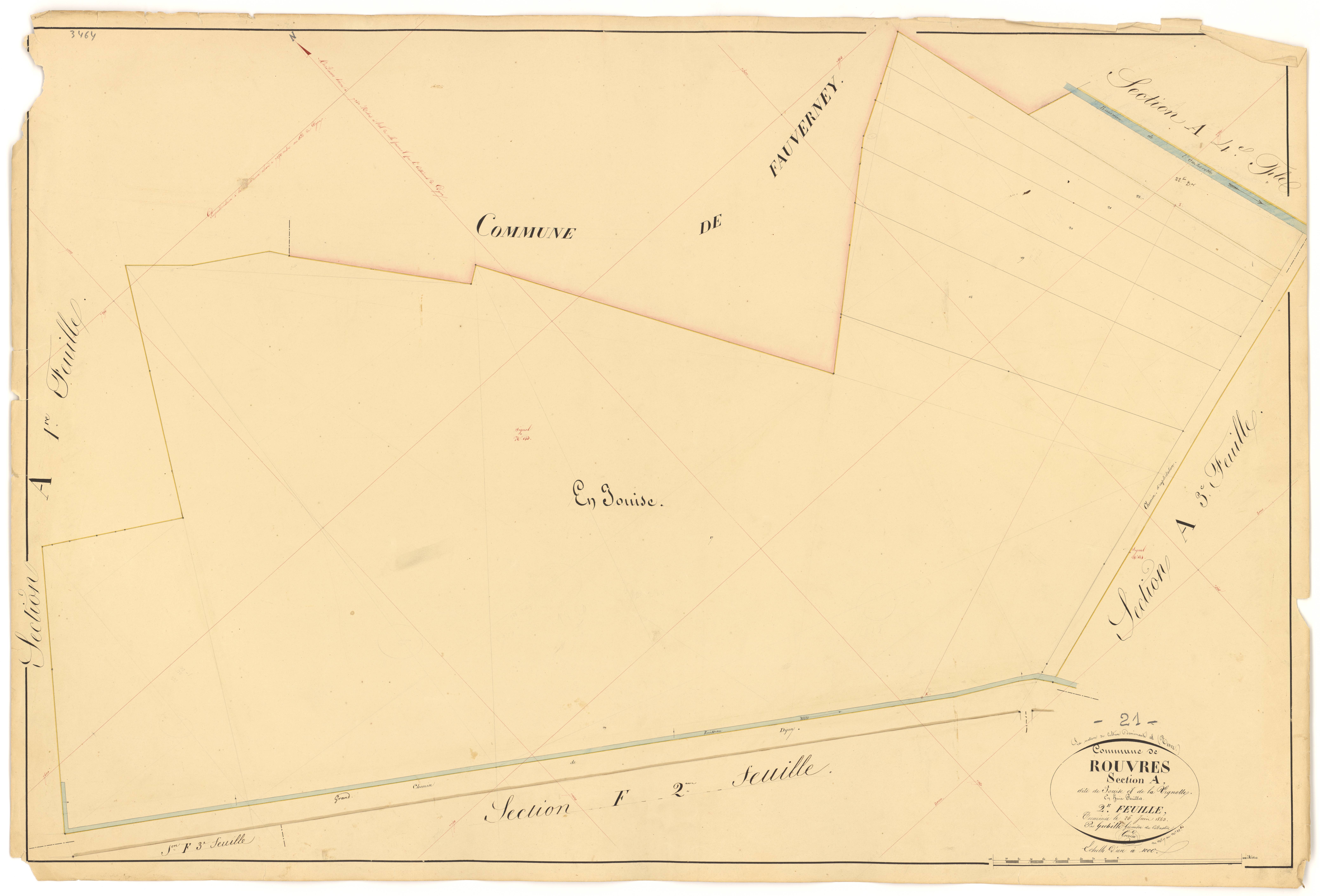 Rouvres-en-Plaine - Section A2 - 3 P PLAN 532/3