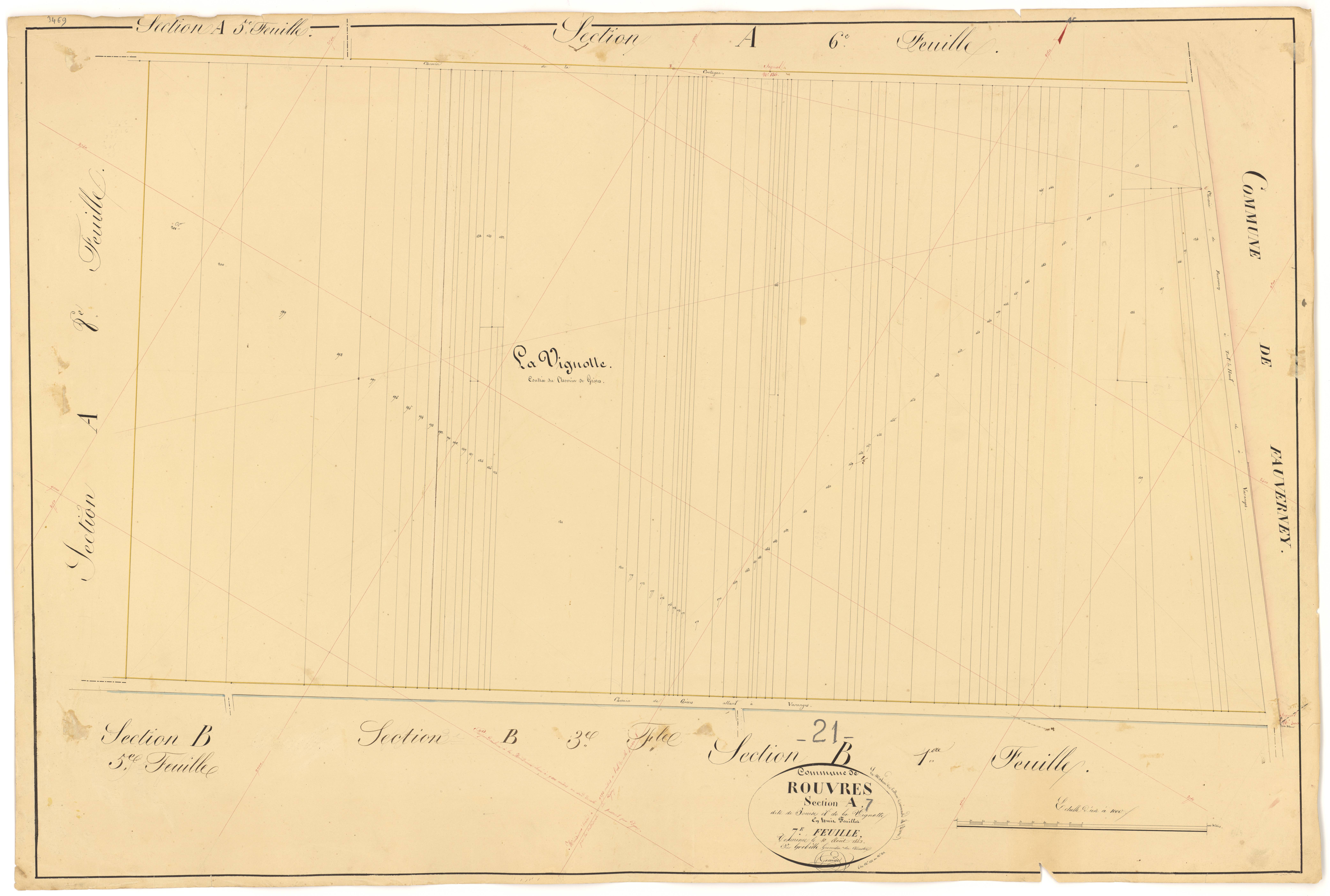 Rouvres-en-Plaine - Section A7 - 3 P PLAN 532/8