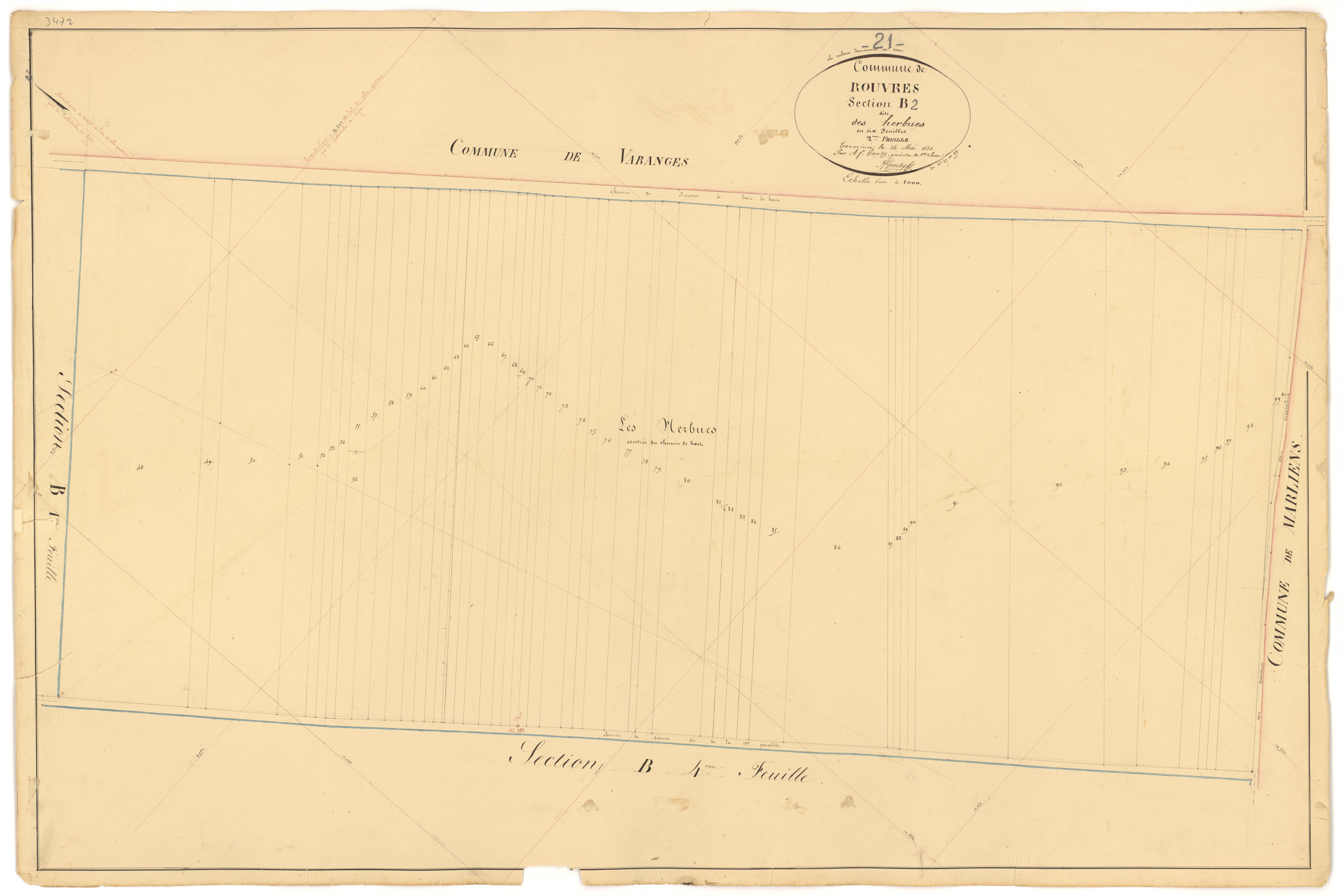 Rouvres-en-Plaine - Section B2 - 3 P PLAN 532/11