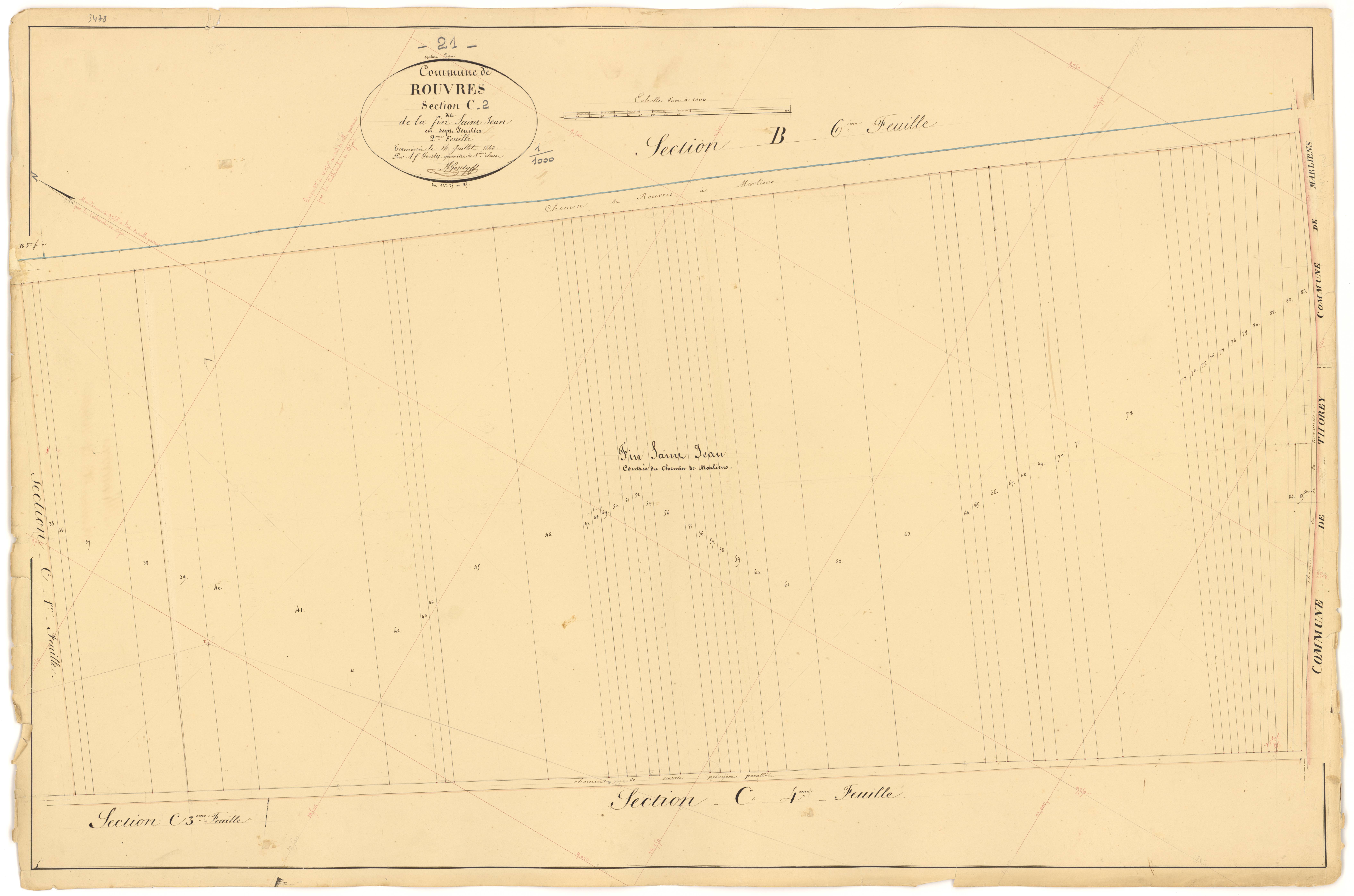 Rouvres-en-Plaine - Section C2 - 3 P PLAN 532/17