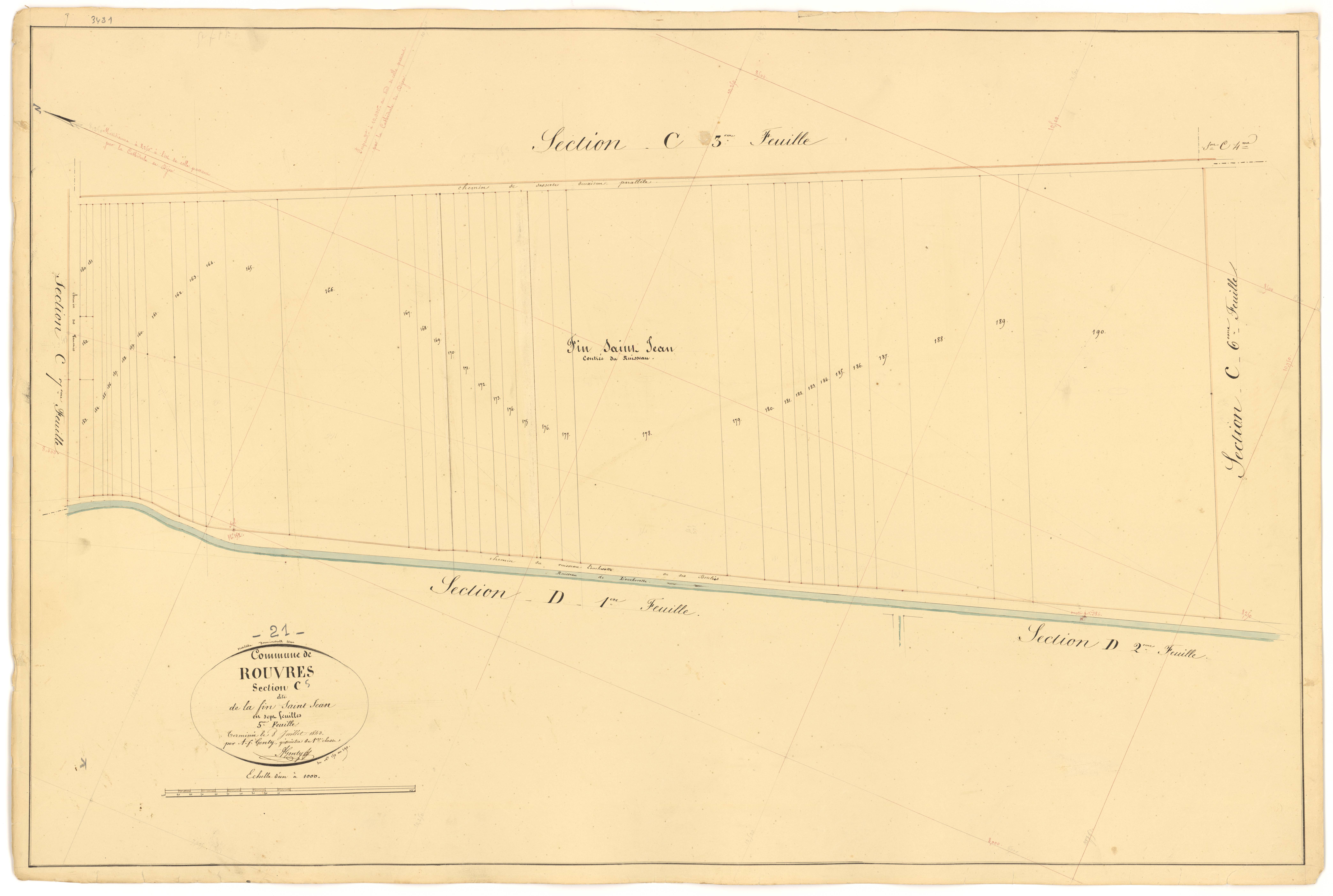 Rouvres-en-Plaine - Section C5 - 3 P PLAN 532/20
