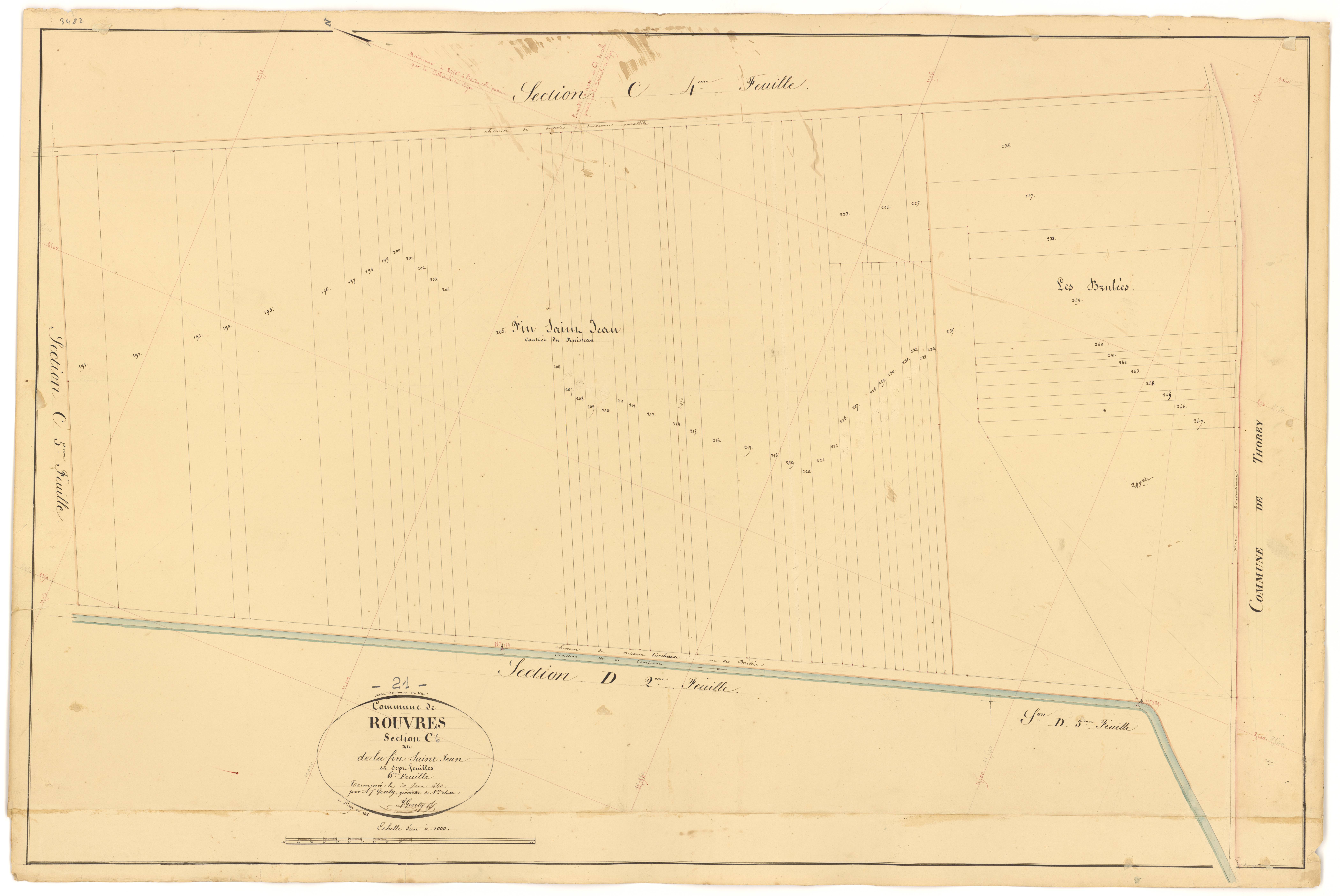 Rouvres-en-Plaine - Section C6 - 3 P PLAN 532/21