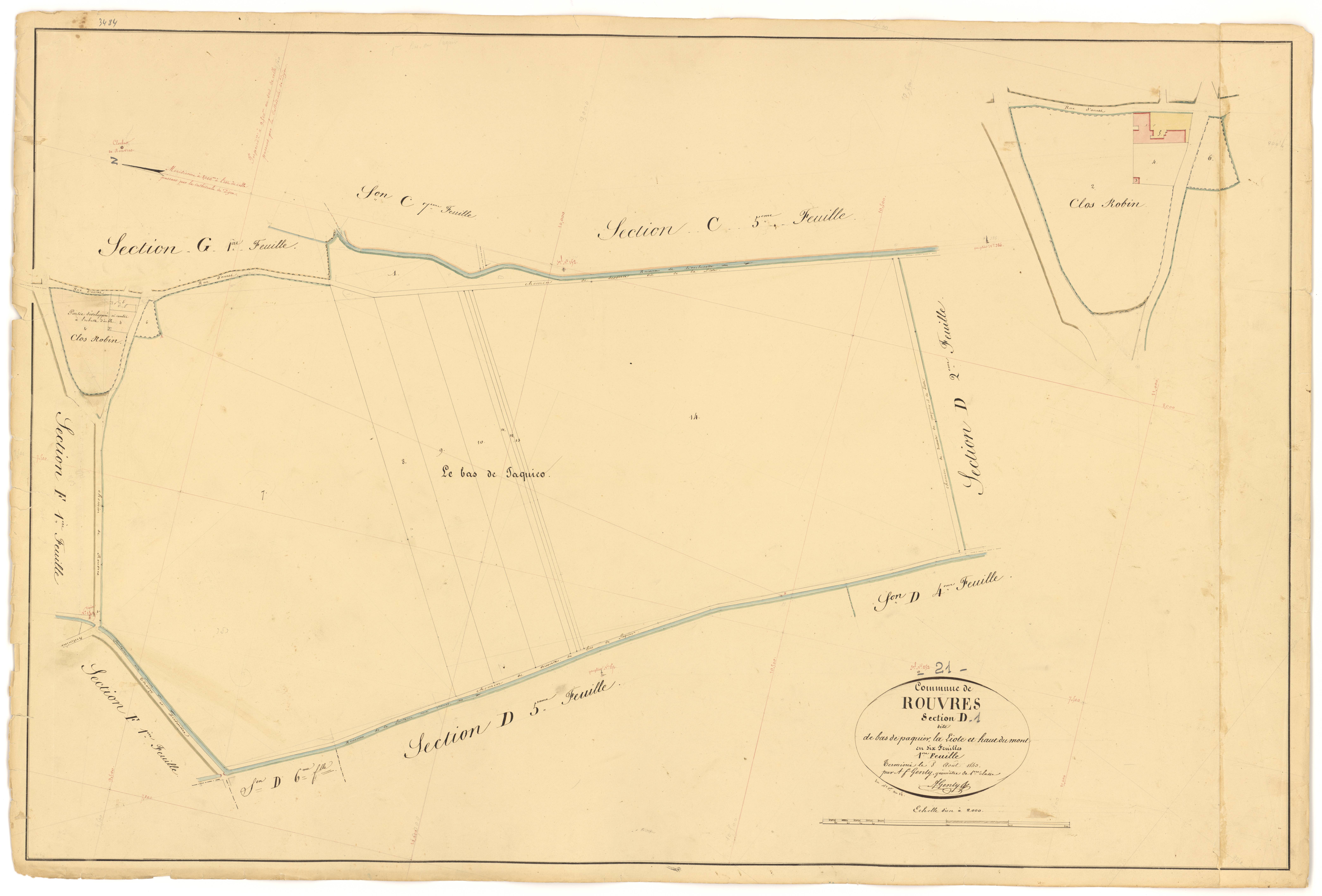 Rouvres-en-Plaine - Section D1 - 3 P PLAN 532/23
