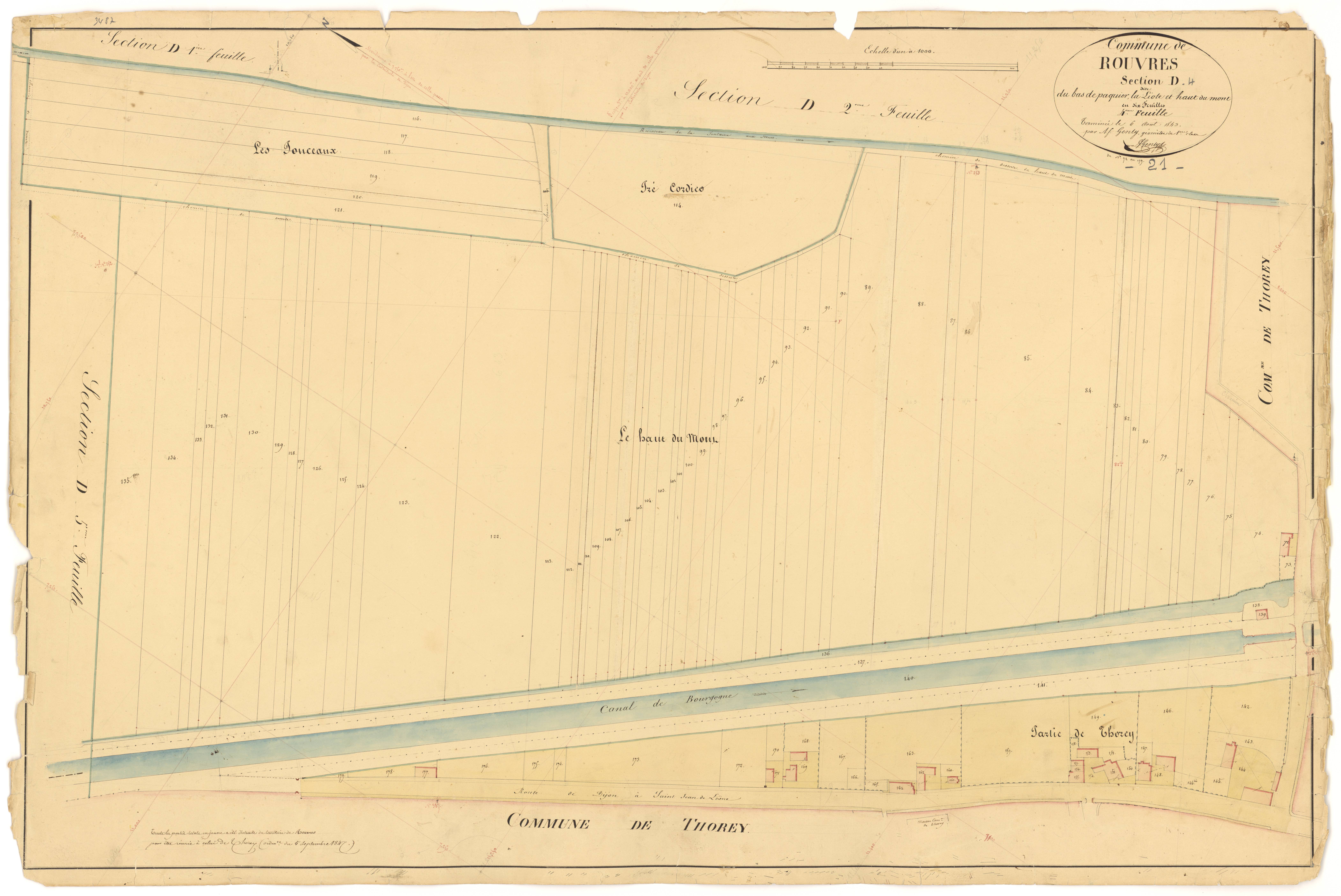 Rouvres-en-Plaine - Section D4 - 3 P PLAN 532/26