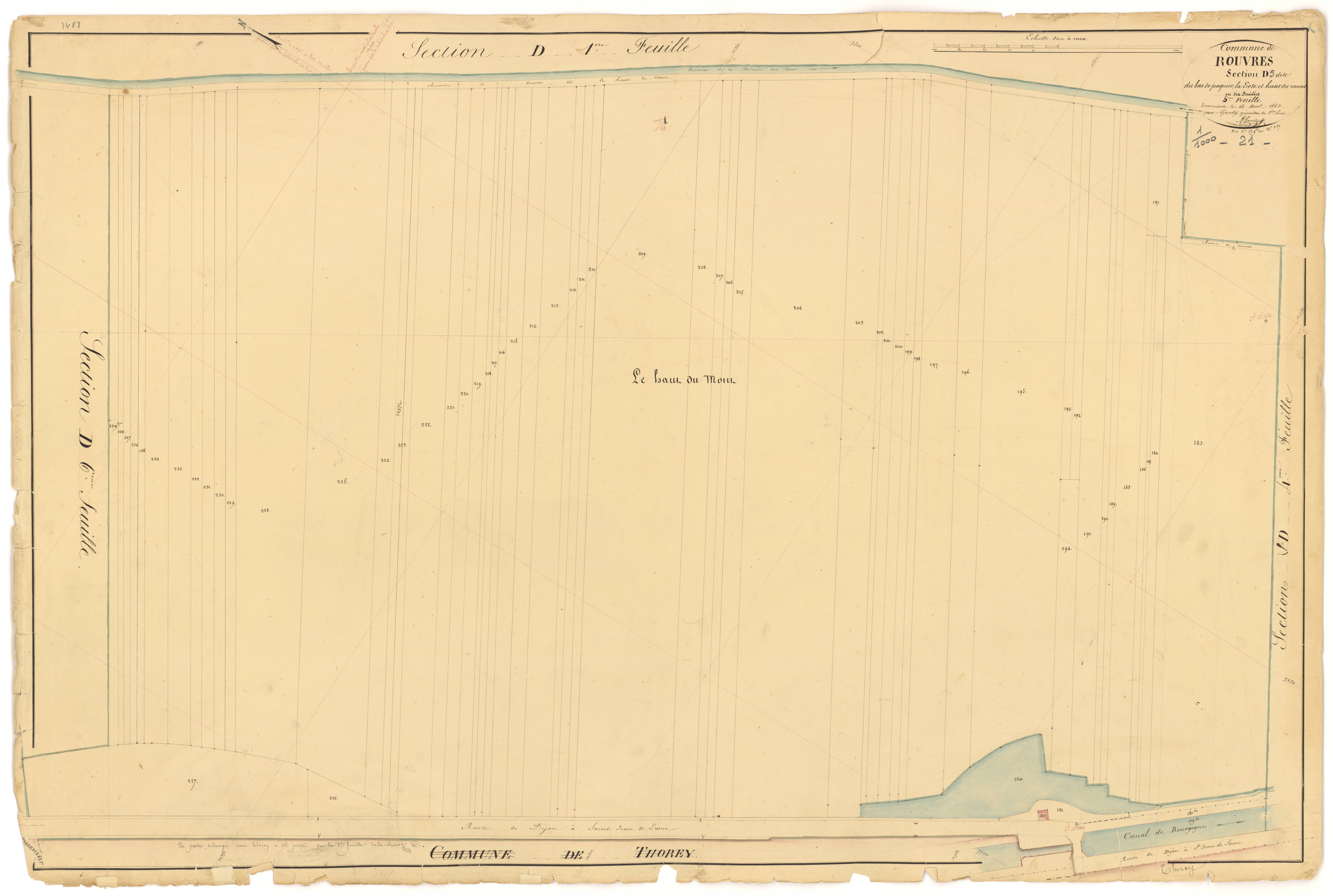 Rouvres-en-Plaine - Section D5 - 3 P PLAN 532/27