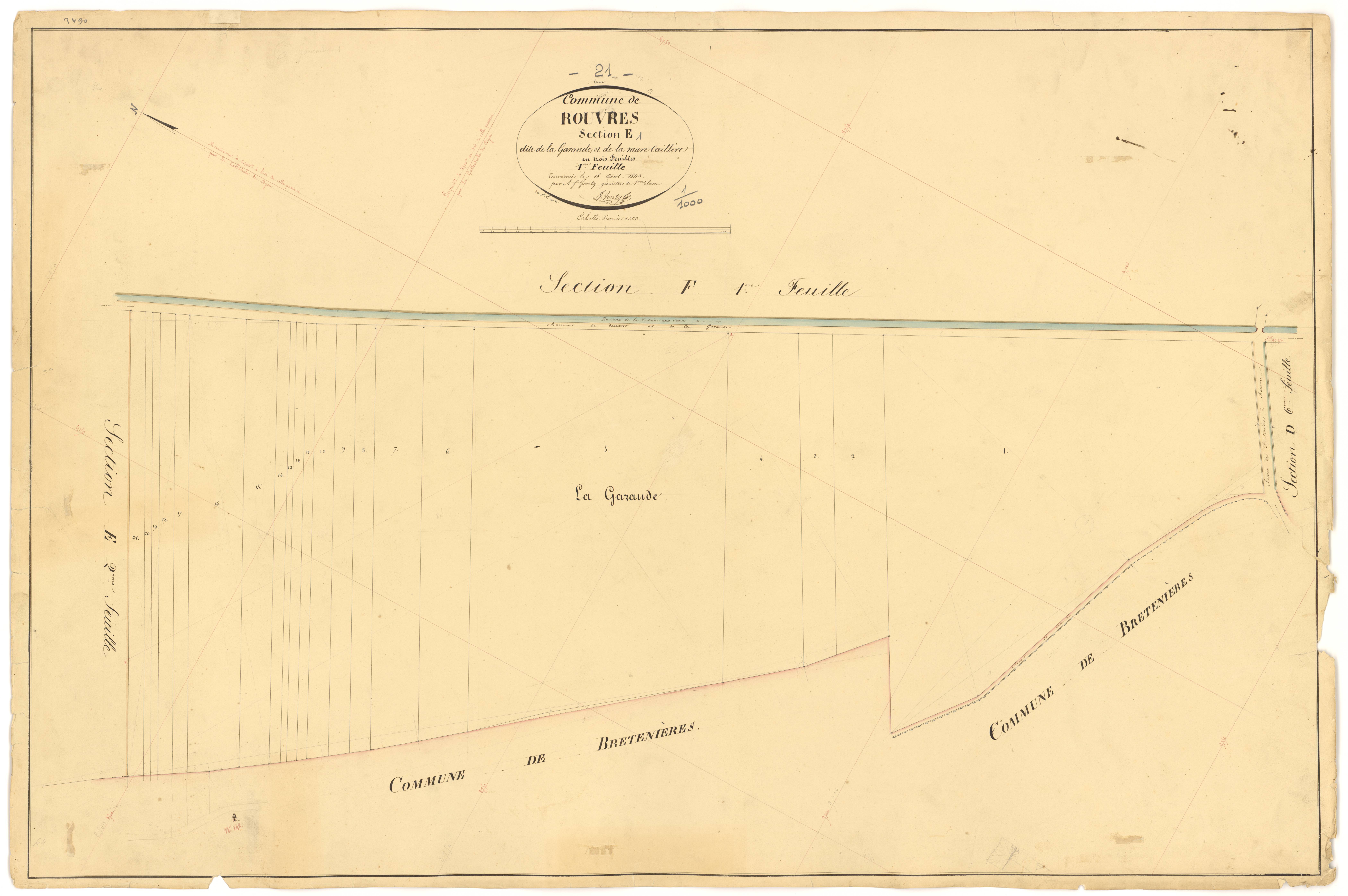 Rouvres-en-Plaine - Section E1 - 3 P PLAN 532/29