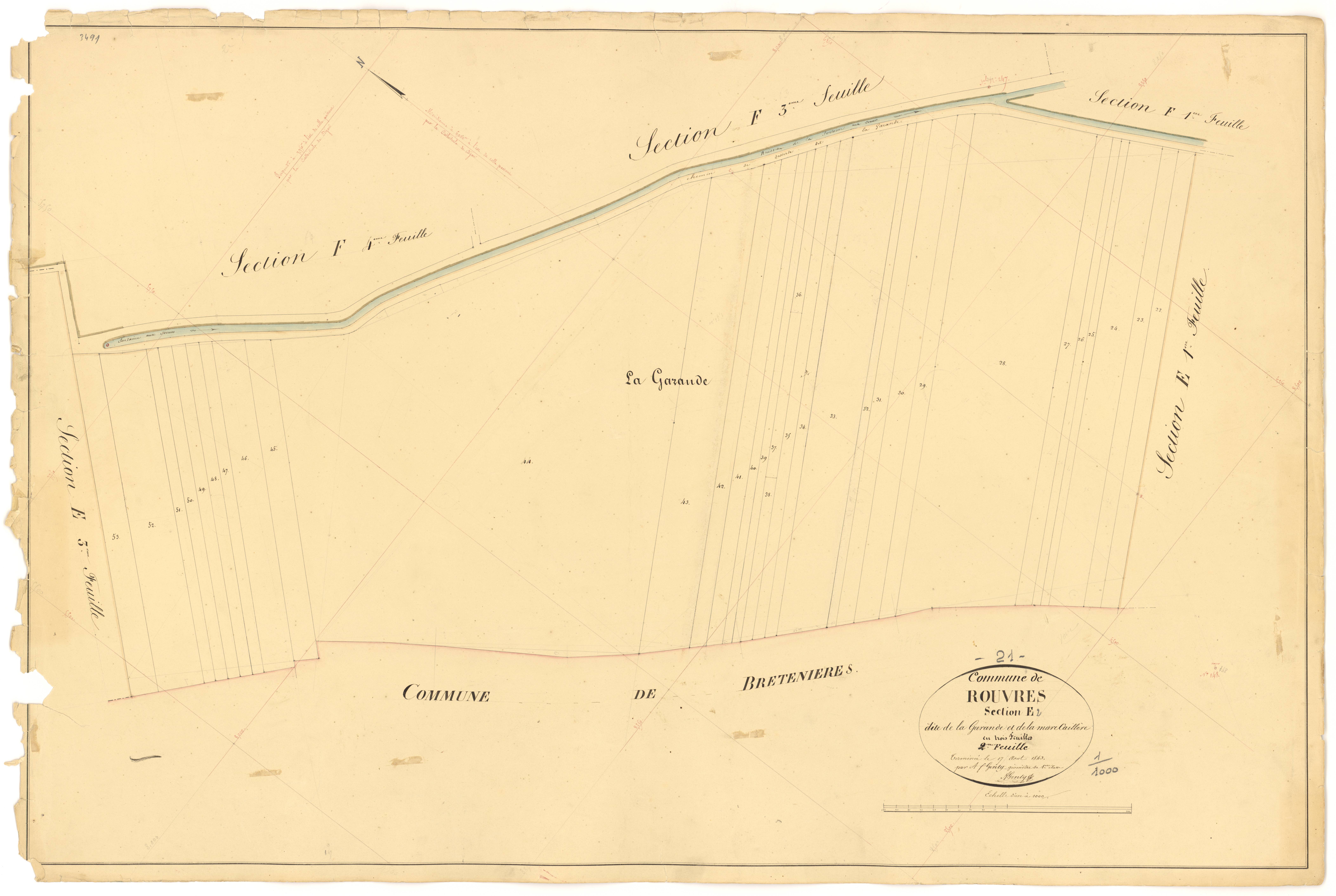 Rouvres-en-Plaine - Section E2 - 3 P PLAN 532/30