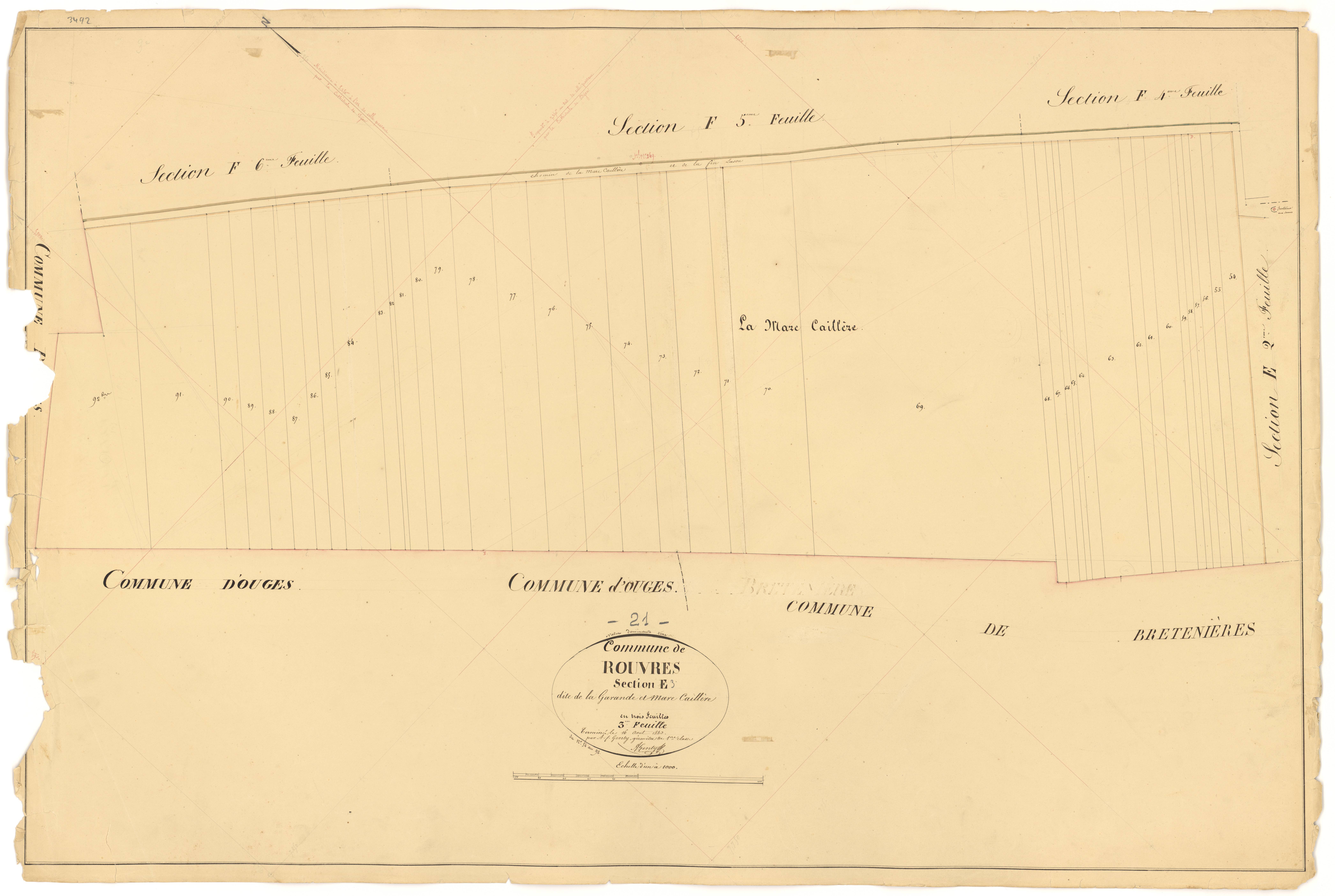 Rouvres-en-Plaine - Section E3 - 3 P PLAN 532/31
