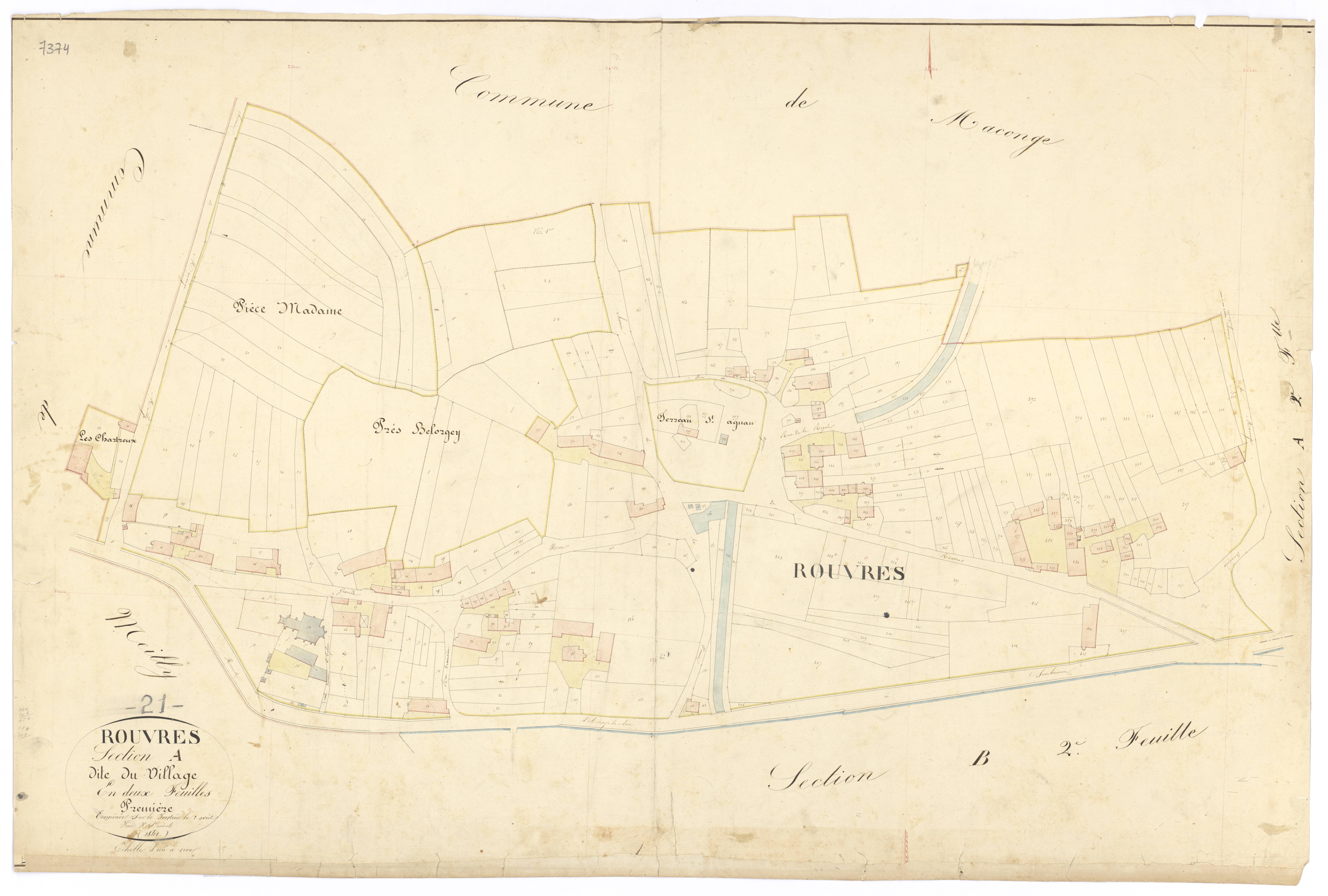Rouvres-sous-Meilly - Section A1 - 3 P PLAN 533/2