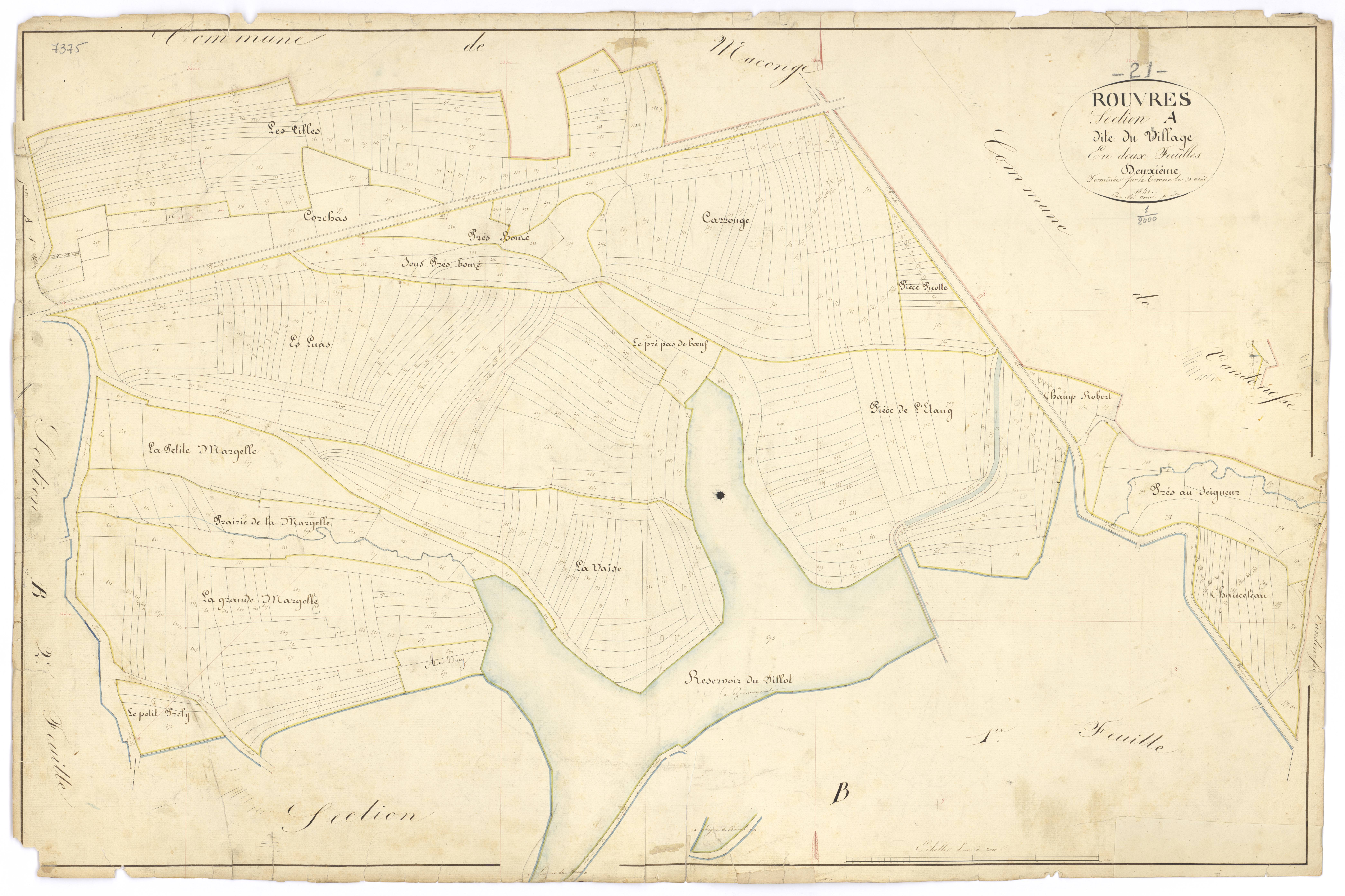 Rouvres-sous-Meilly - Section A2 - 3 P PLAN 533/3
