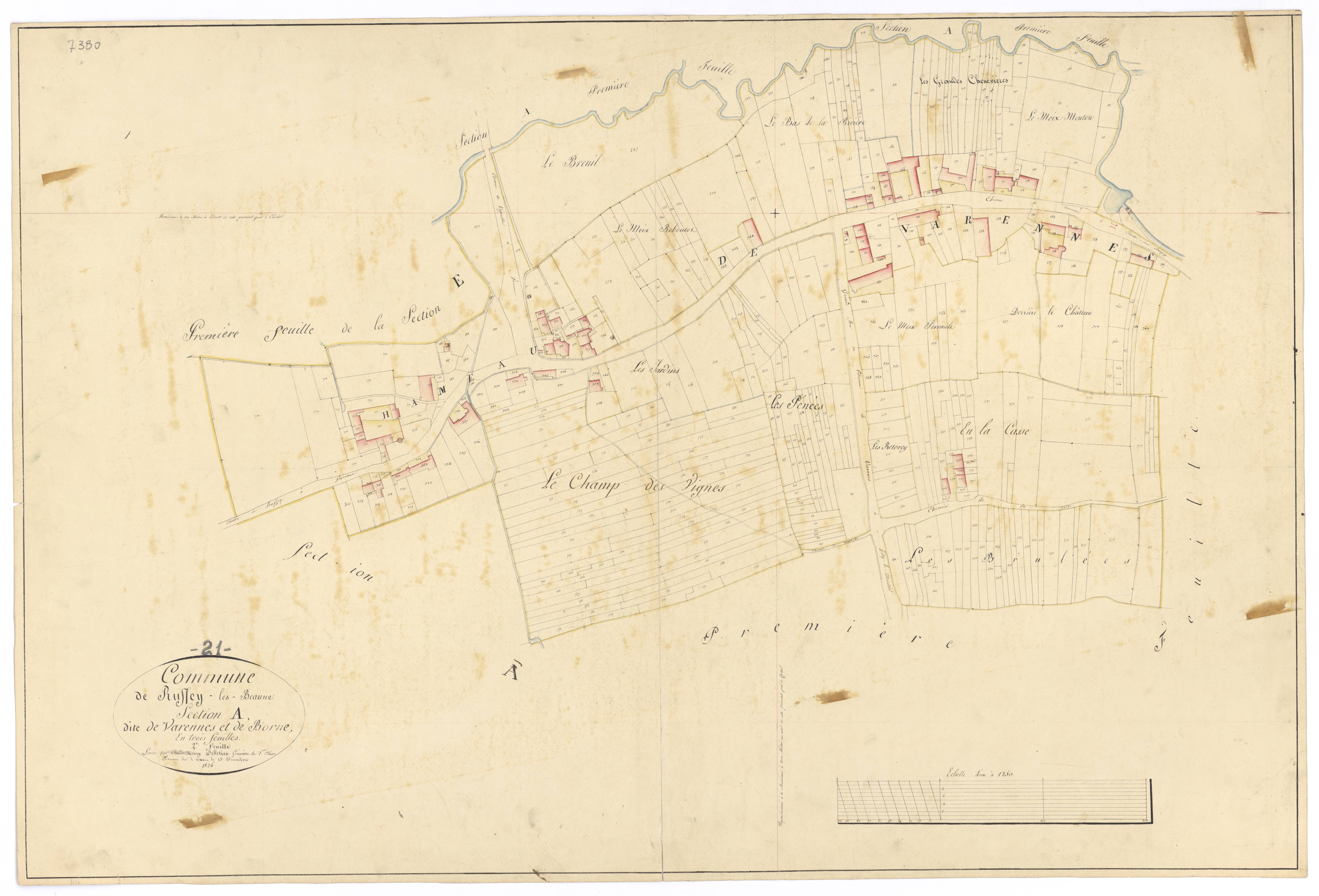 Ruffey-lès-Beaune - Section A2 - 3 P PLAN 534/3
