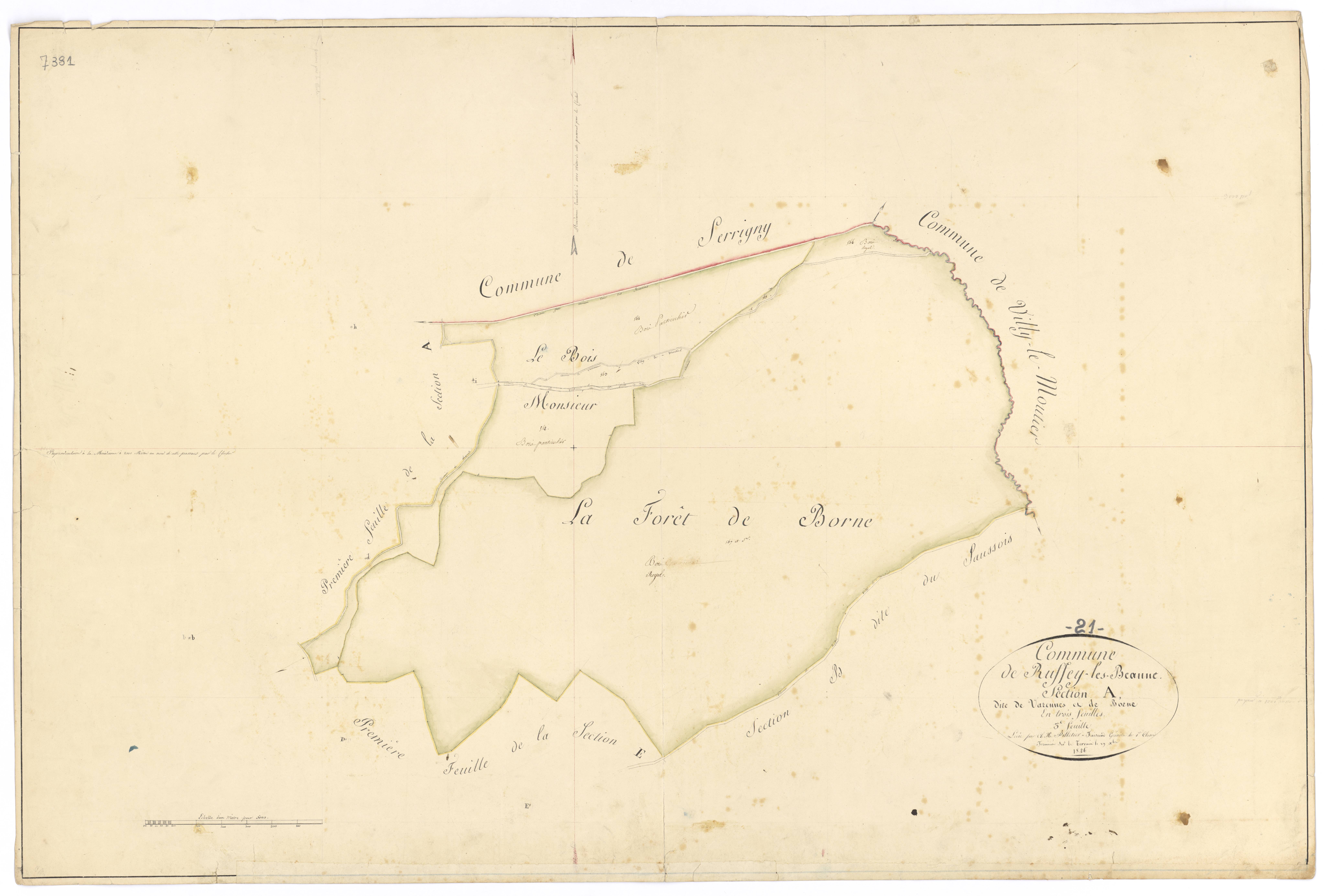 Ruffey-lès-Beaune - Section A3 - 3 P PLAN 534/4
