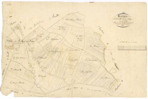 Ruffey-lès-Beaune - Section D - 3 P PLAN 534/8
