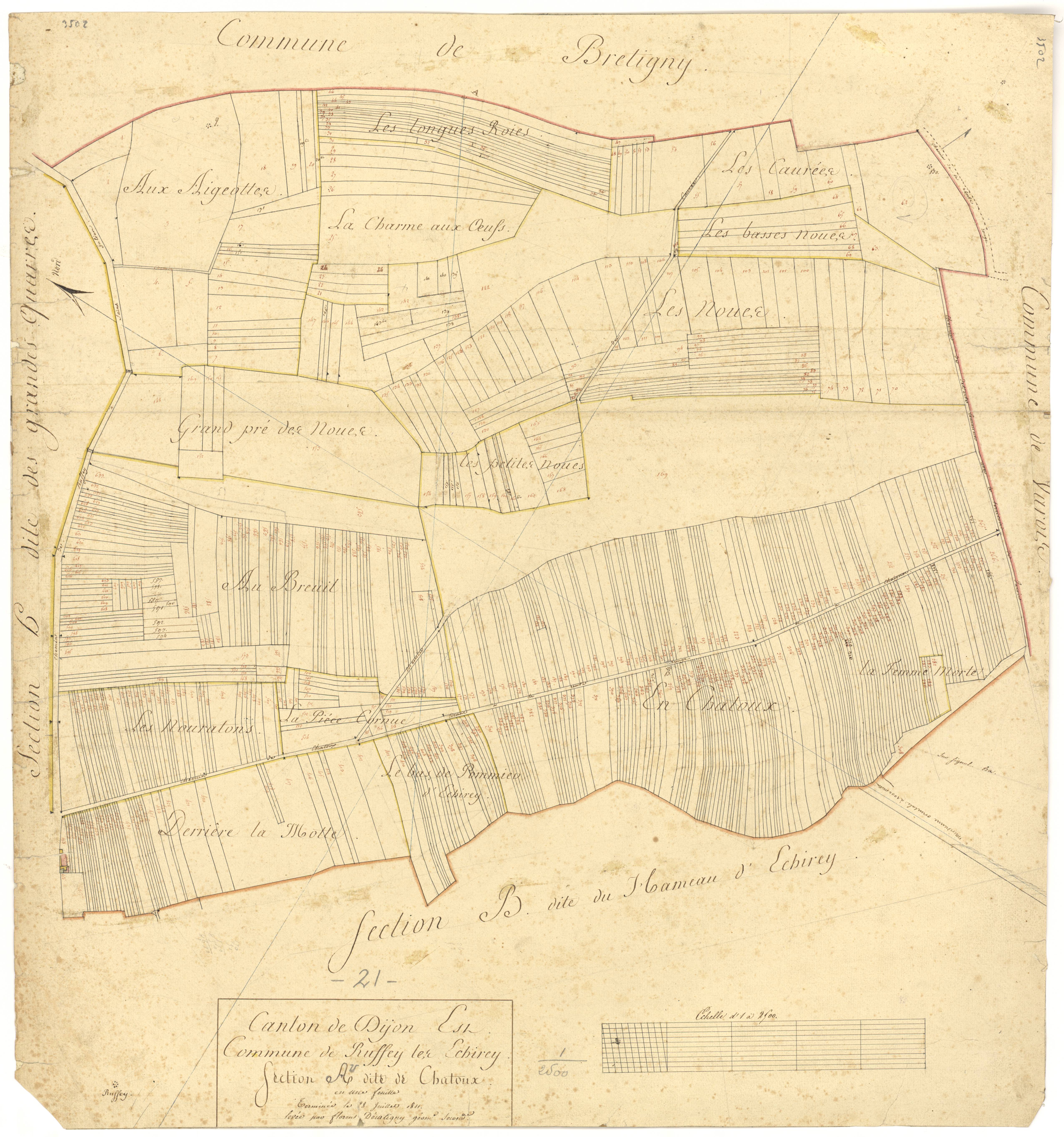 Ruffey-lès-Echirey - Section A - 3 P PLAN 535/2