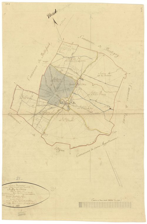 Ruffey-lès-Echirey - Tableau d'assemblage - 3 P PLAN 535/1