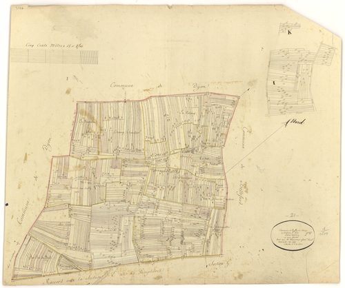 Ruffey-lès-Echirey - Section F - 3 P PLAN 535/7