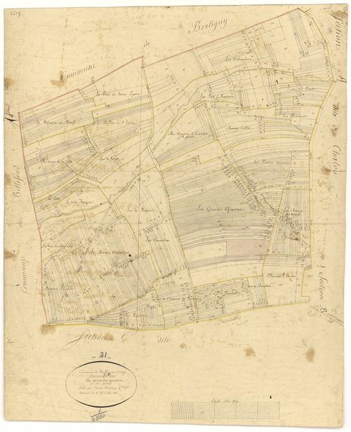 Ruffey-lès-Echirey - Section H - 3 P PLAN 535/9
