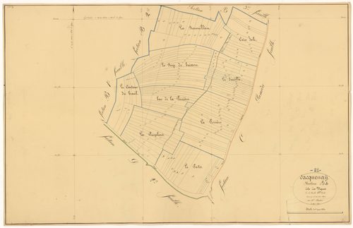 Sacquenay - Section B4 - 3 P PLAN 536/7