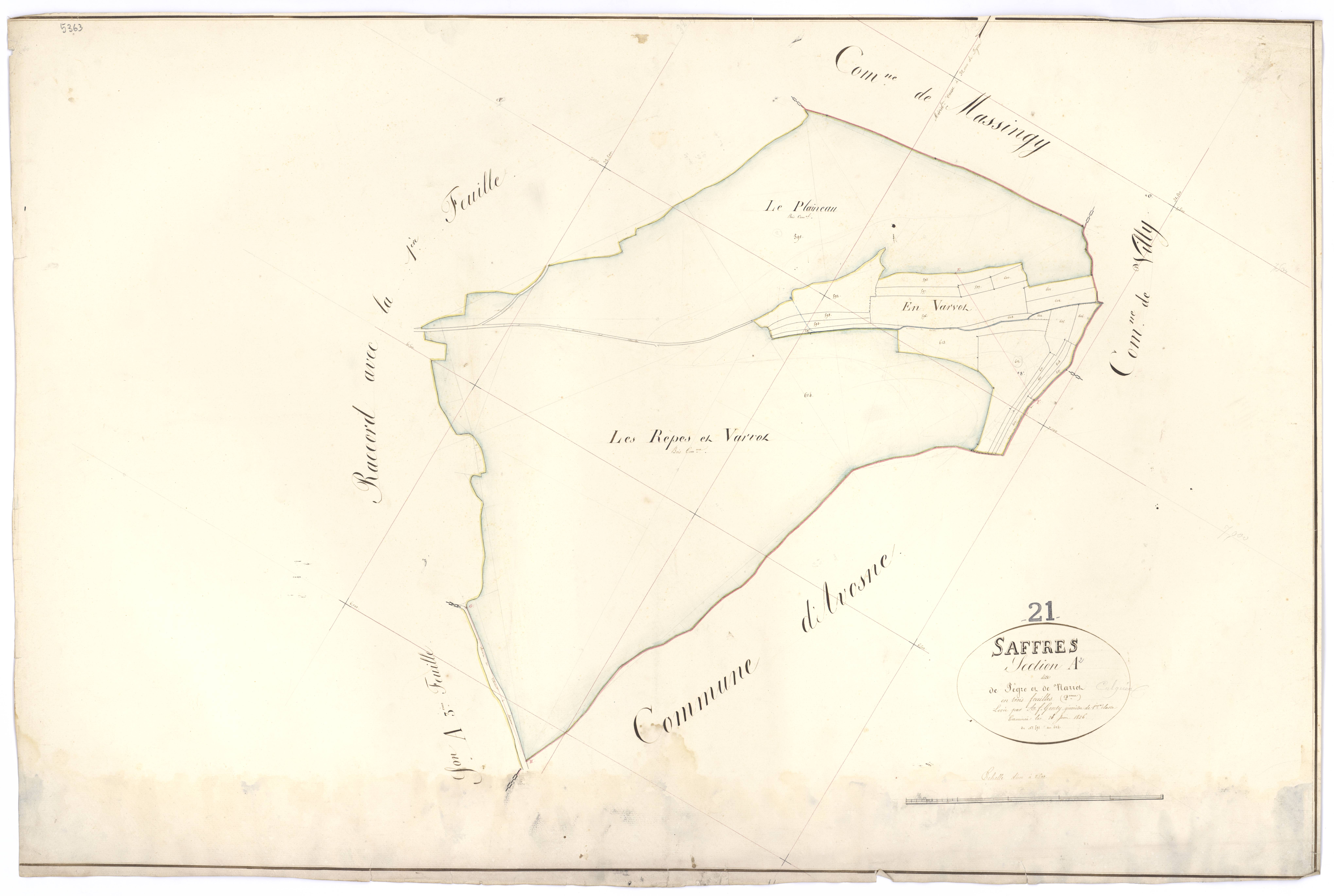 Saffres - Section A2 - 3 P PLAN 537/3