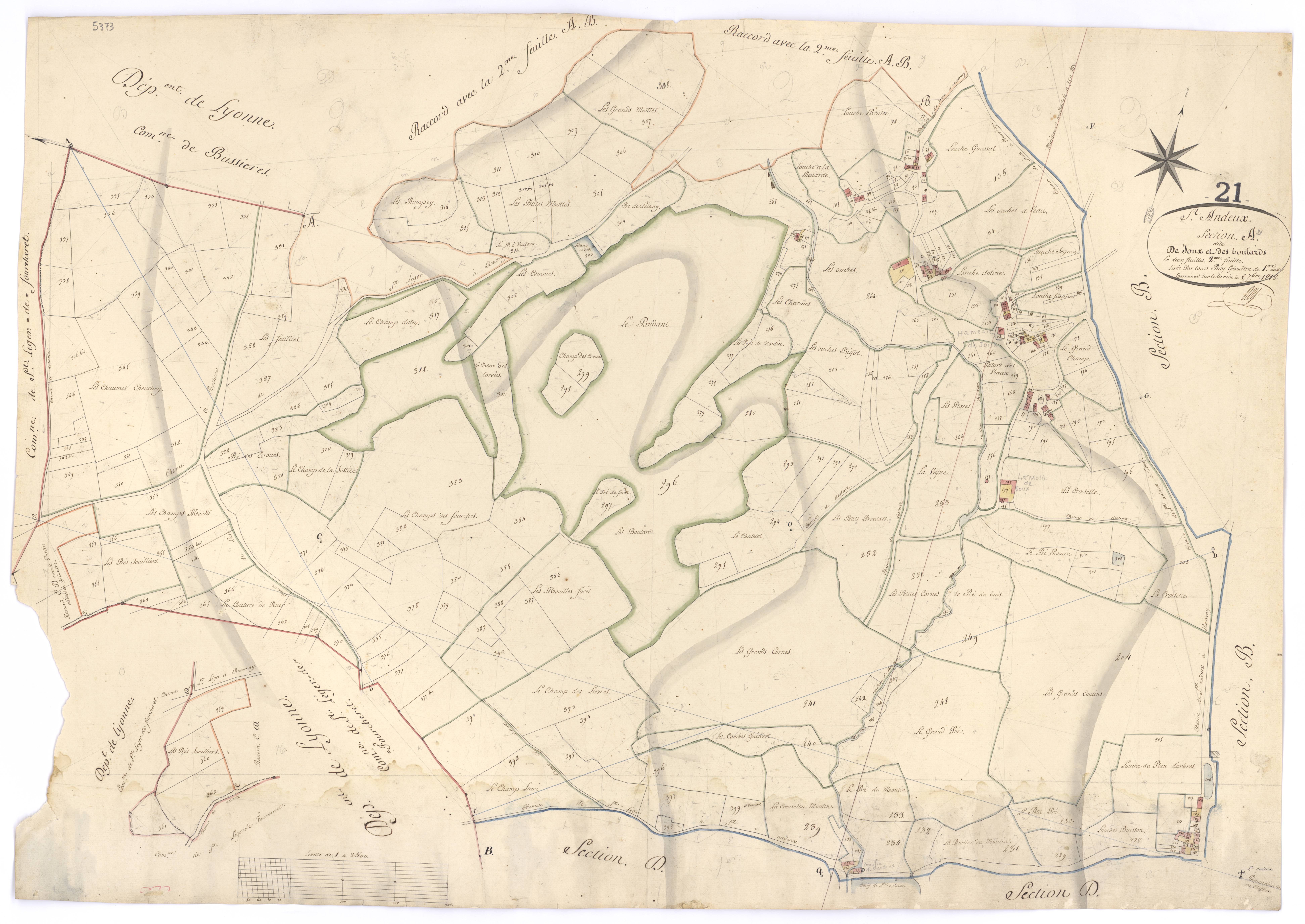 Saint-Andeux - Section A2 - 3 P PLAN 538/3