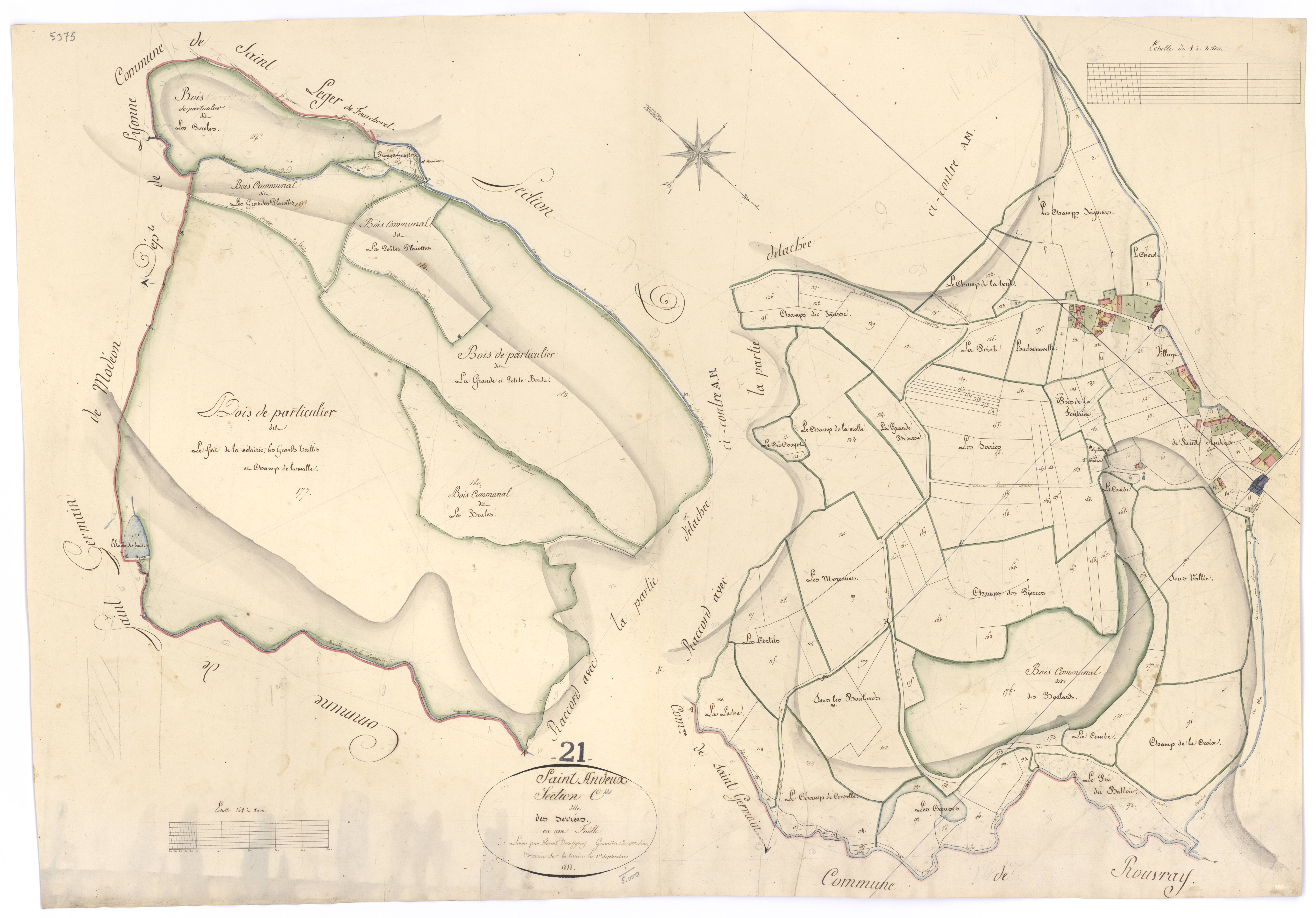 Saint-Andeux - Section C - 3 P PLAN 538/5
