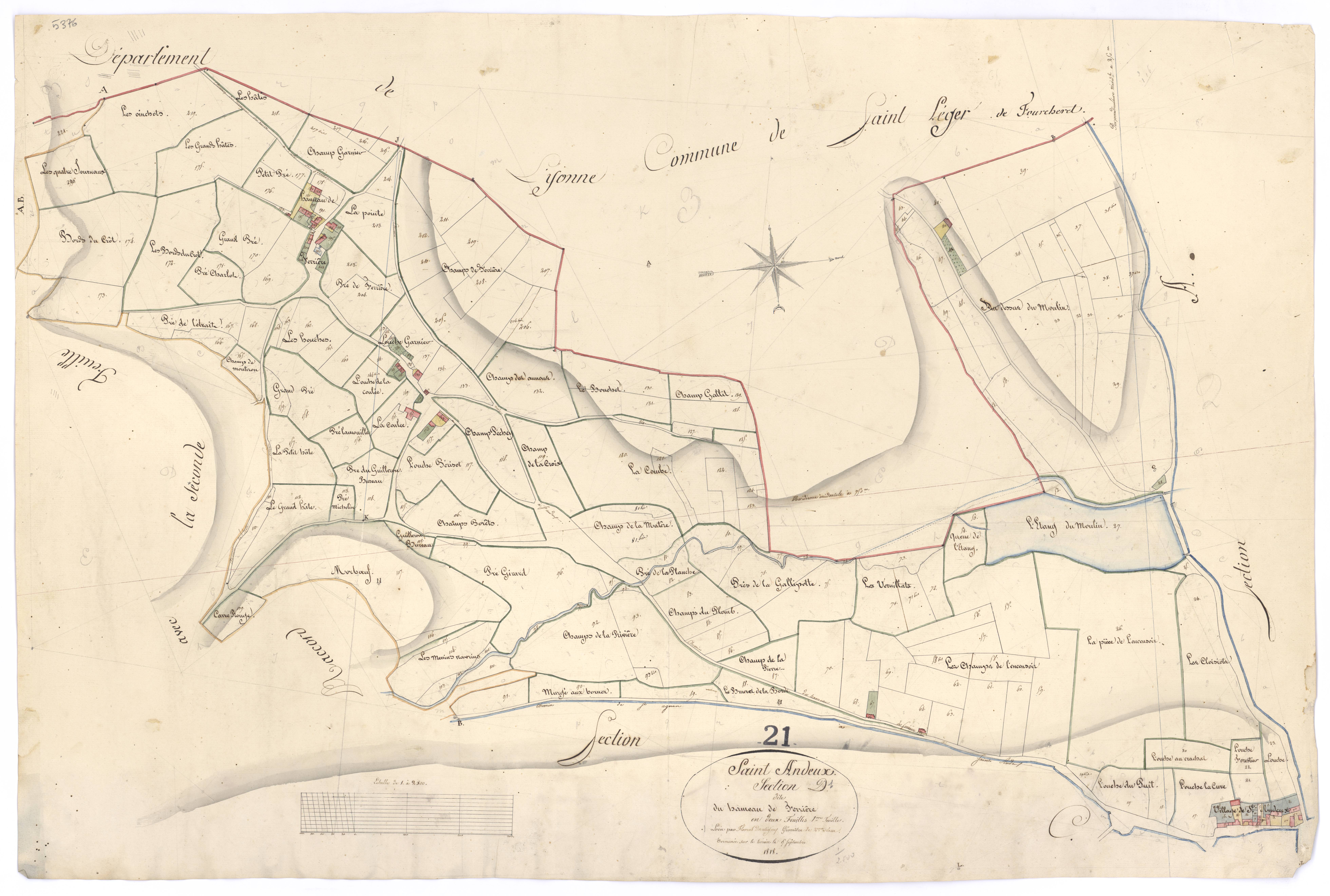 Saint-Andeux - Section D1 - 3 P PLAN 538/6
