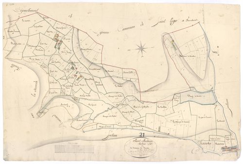 Saint-Andeux - Section D1 - 3 P PLAN 538/6