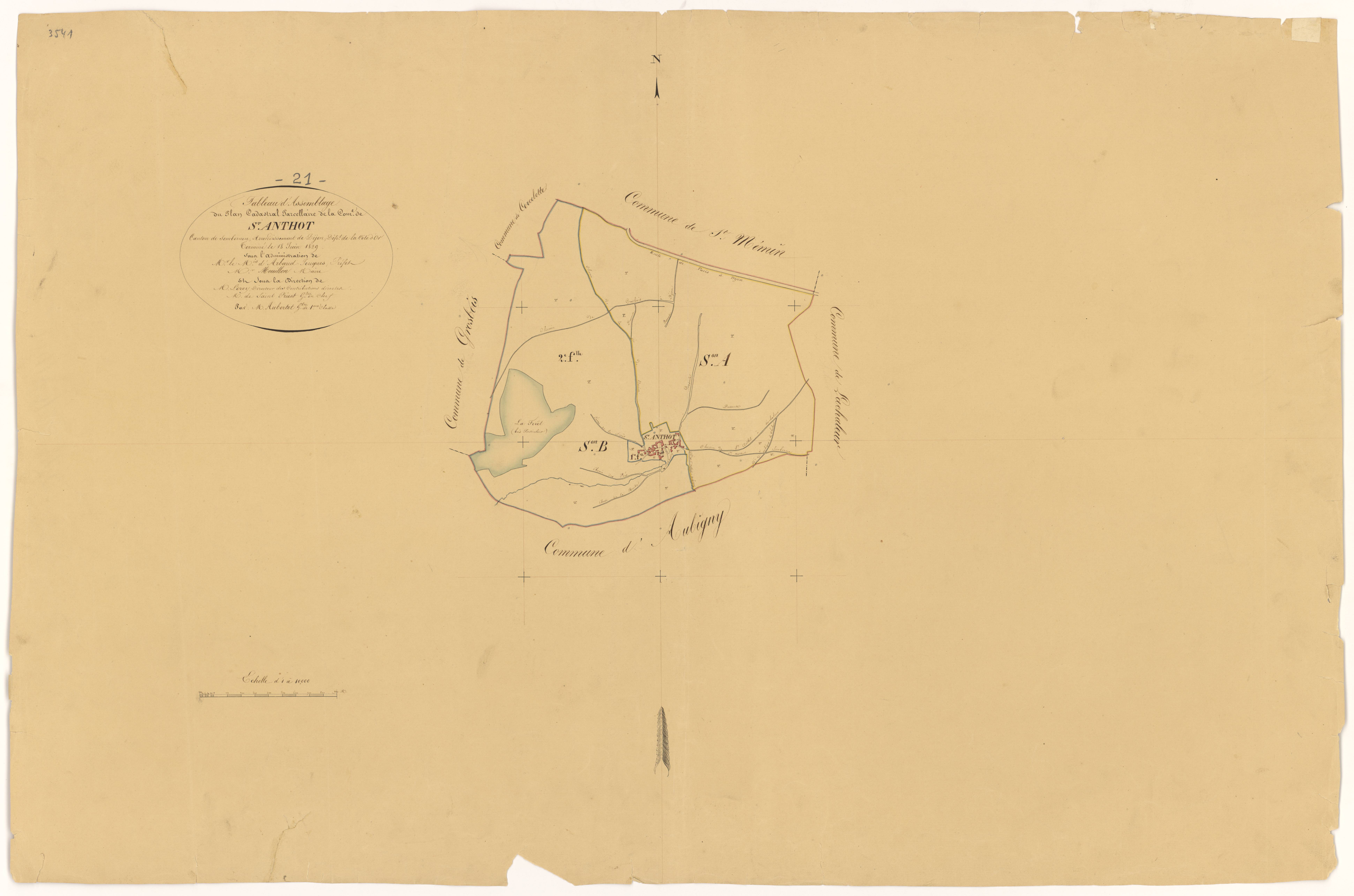 Saint-Anthot - Tableau d'assemblage - 3 P PLAN 539/1