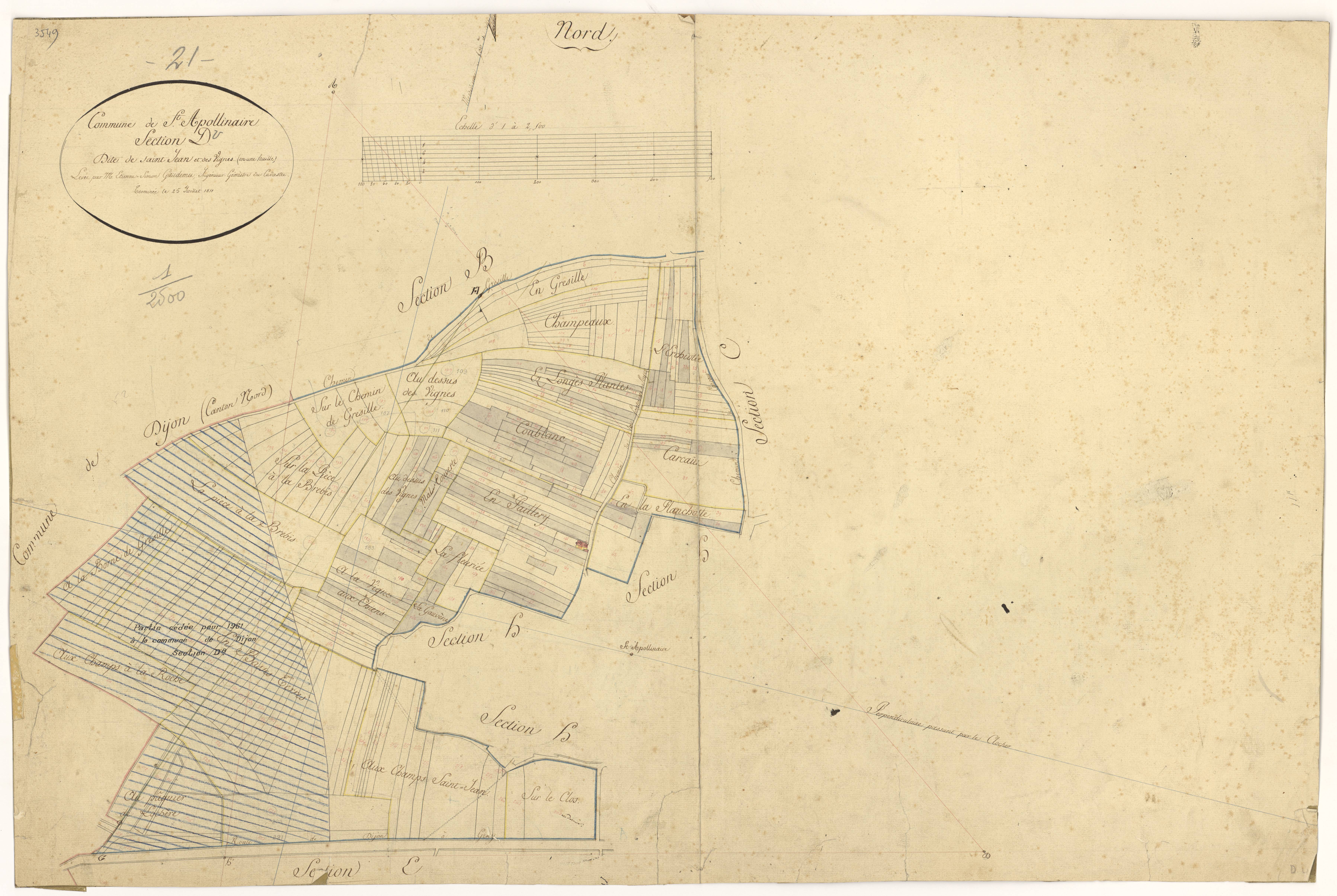 Saint-Apollinaire - Section D - 3 P PLAN 540/5