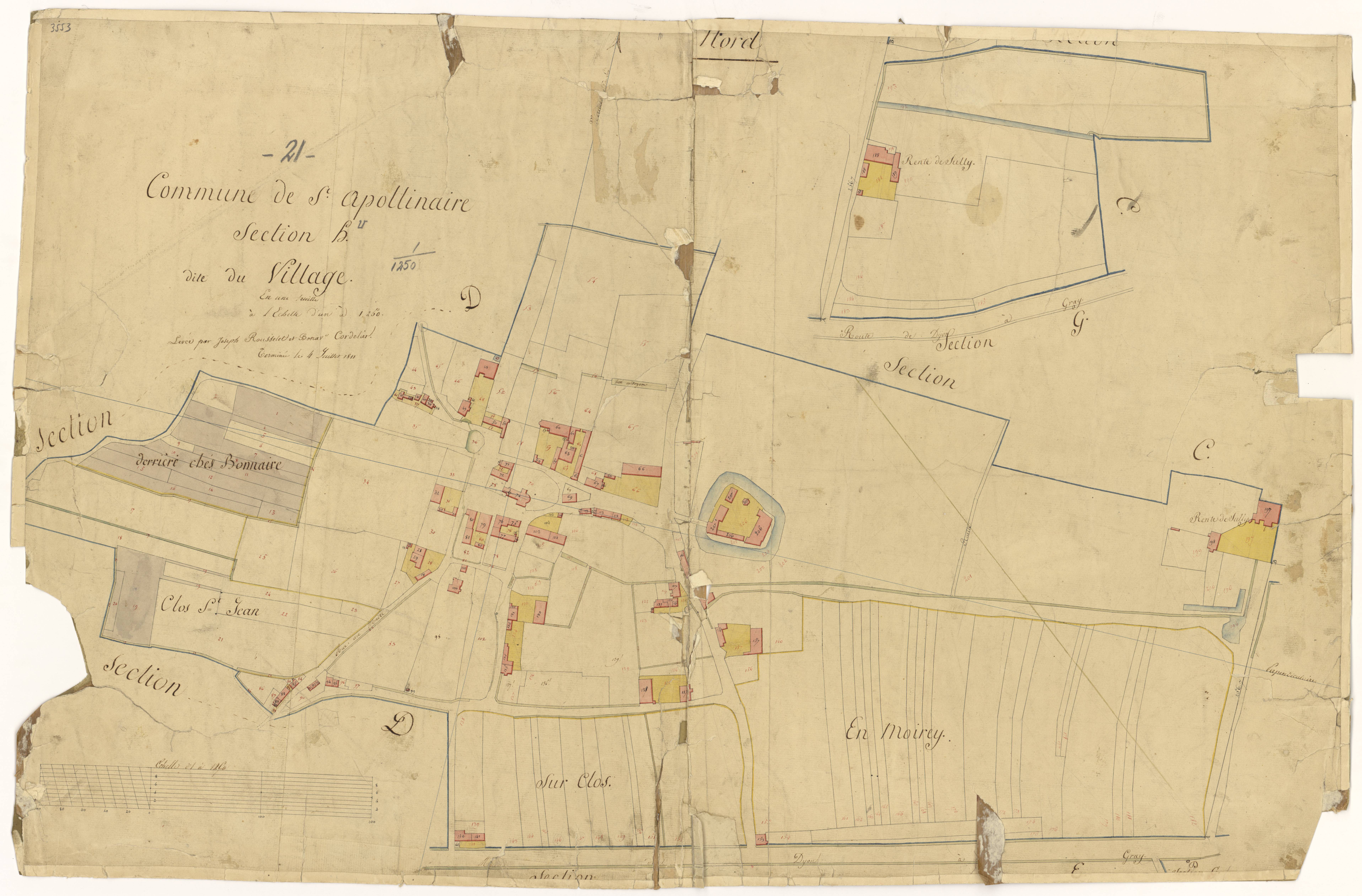 Saint-Apollinaire - Section H - 3 P PLAN 540/9