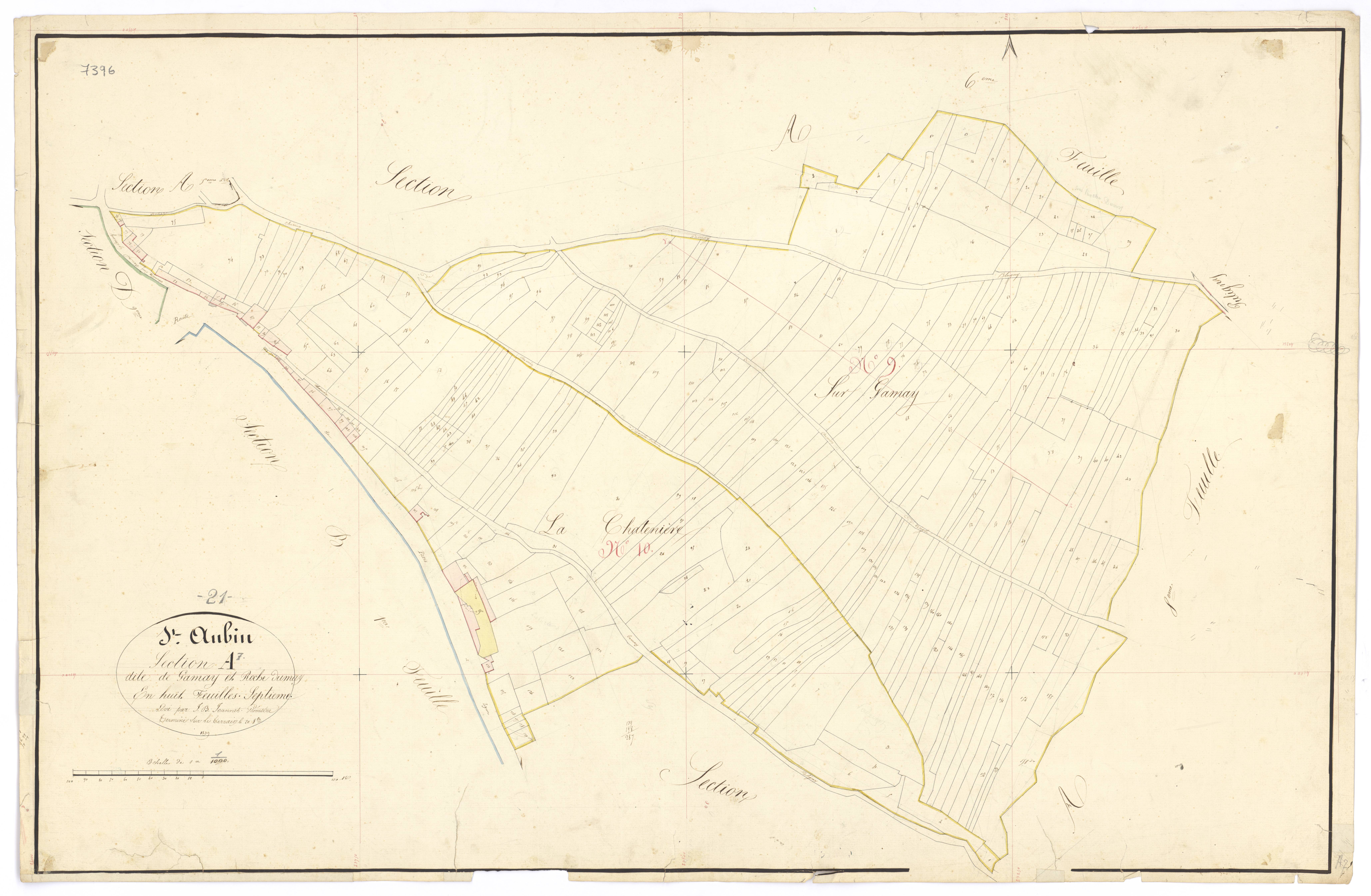 Saint-Aubin - Section A7 - 3 P PLAN 541/9