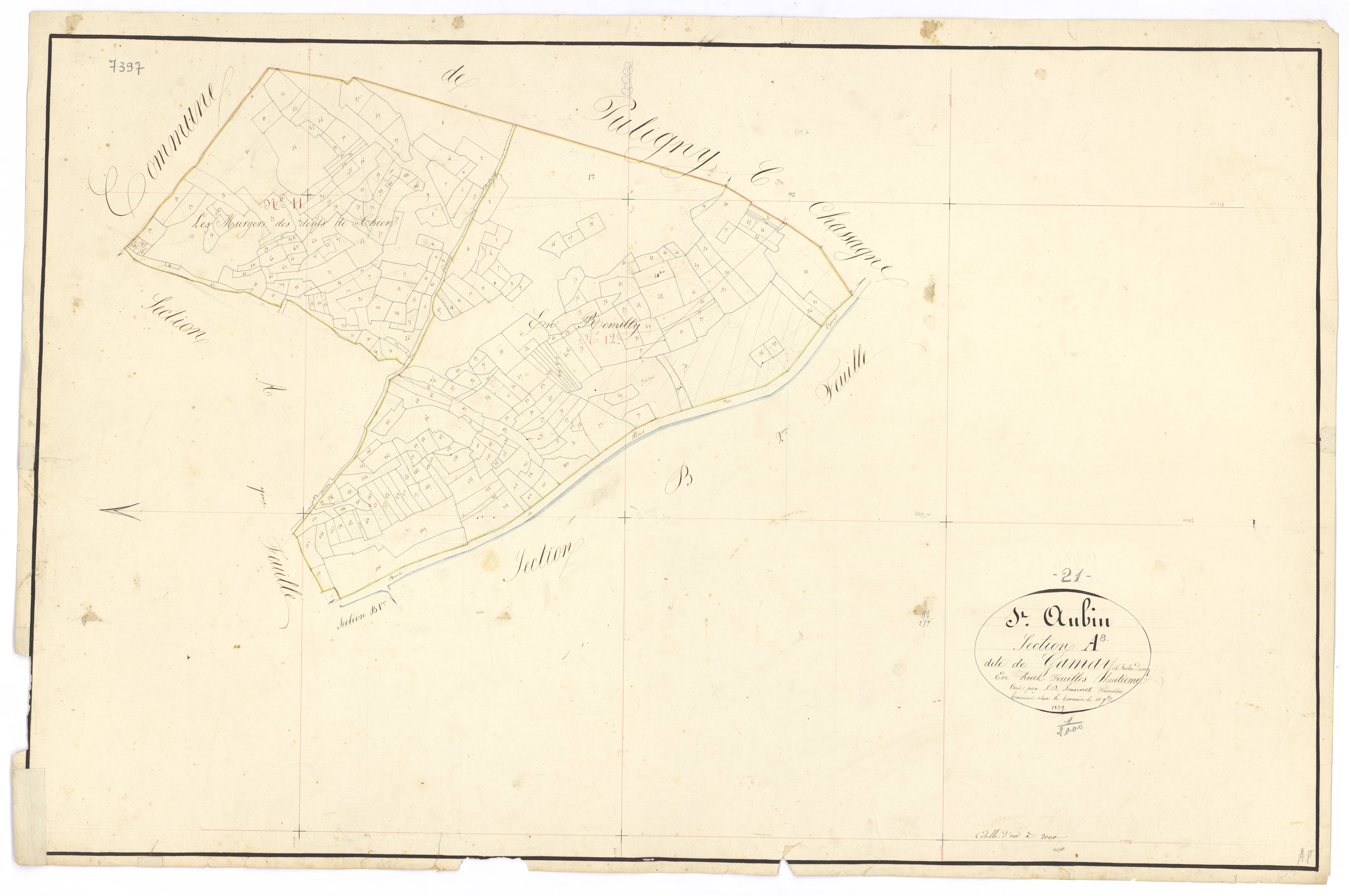 Saint-Aubin - Section A8 - 3 P PLAN 541/10