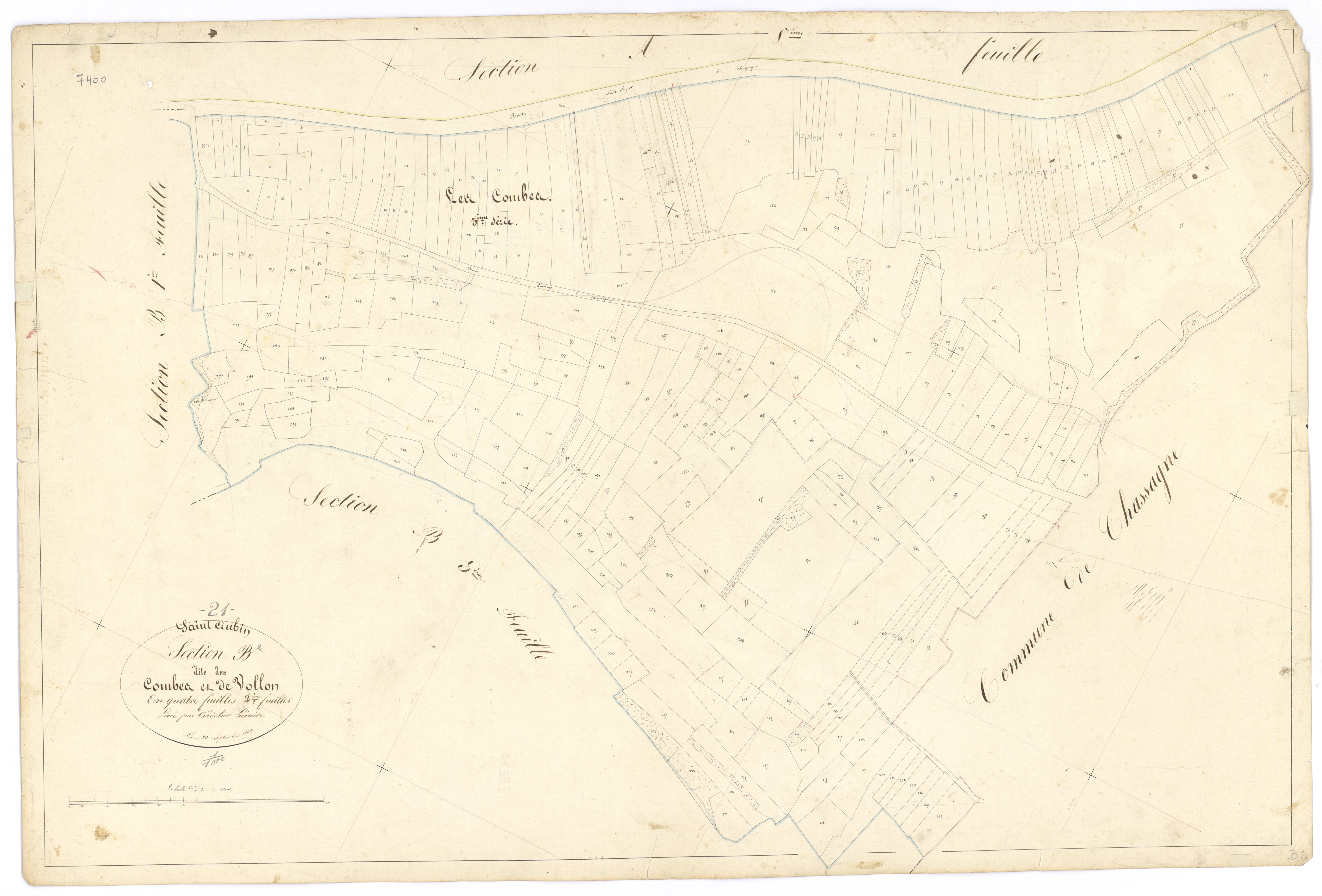Saint-Aubin - Section B2 - 3 P PLAN 541/13