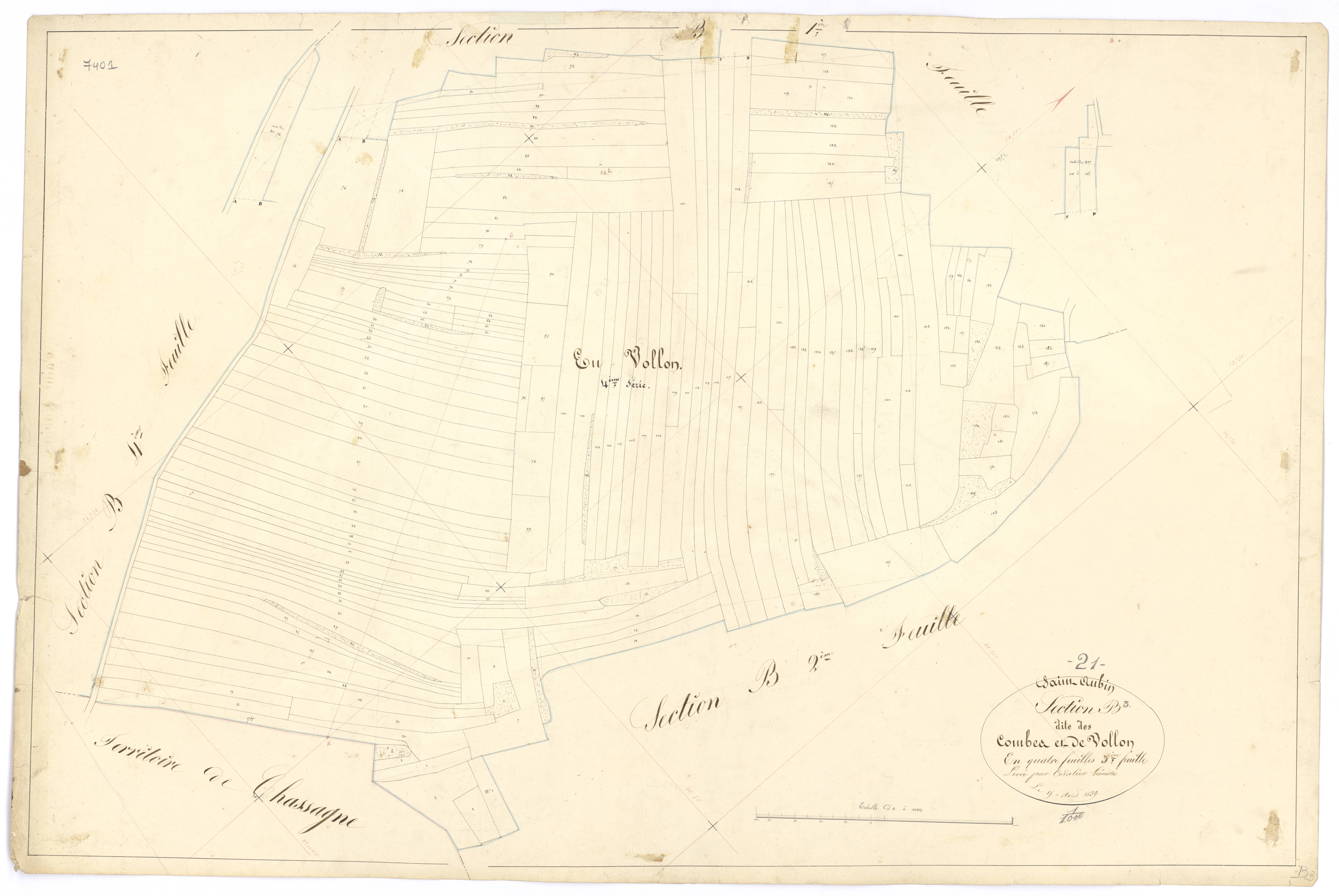 Saint-Aubin - Section B3 - 3 P PLAN 541/14