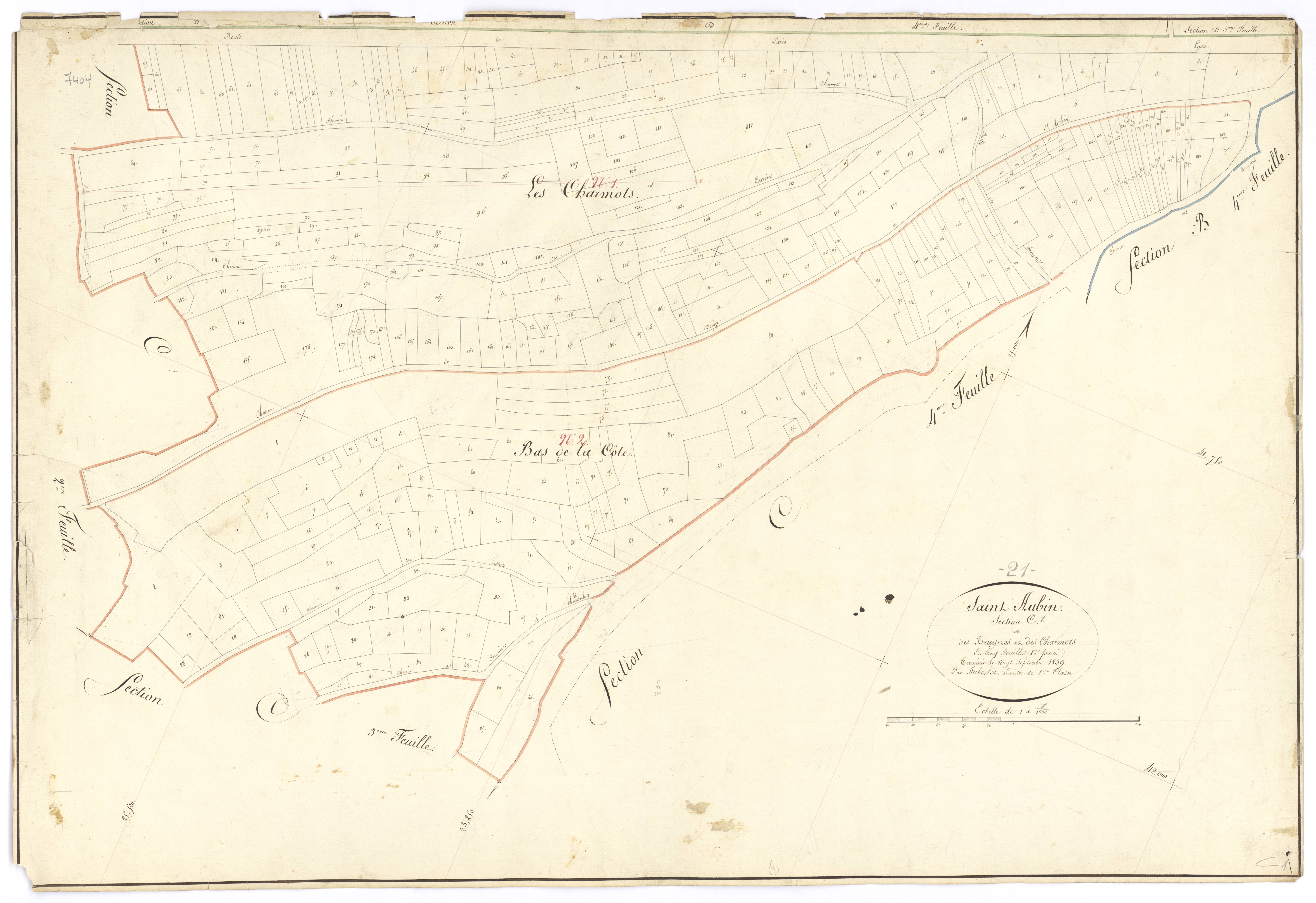 Saint-Aubin - Section C1 - 3 P PLAN 541/17