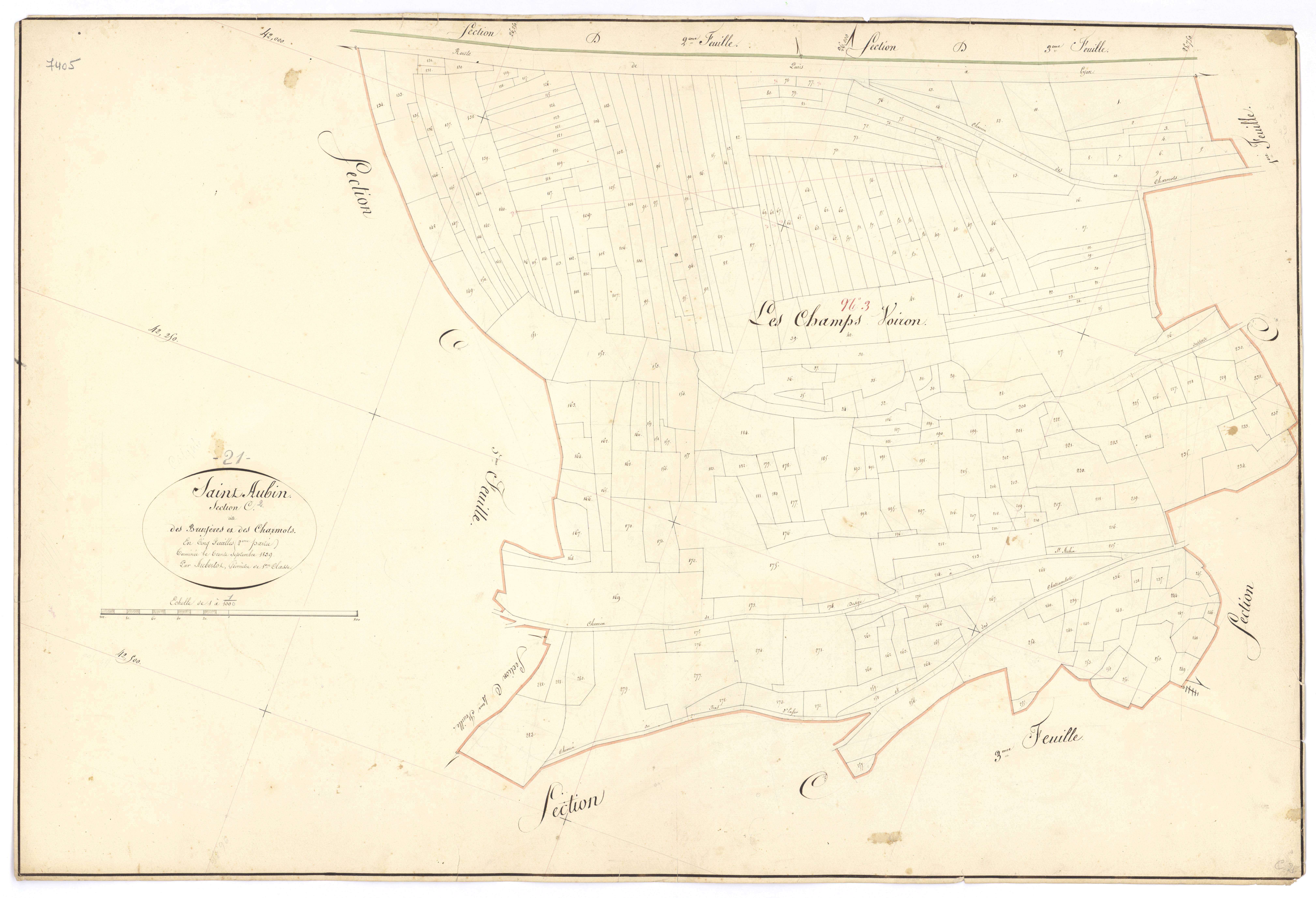 Saint-Aubin - Section C2 - 3 P PLAN 541/18