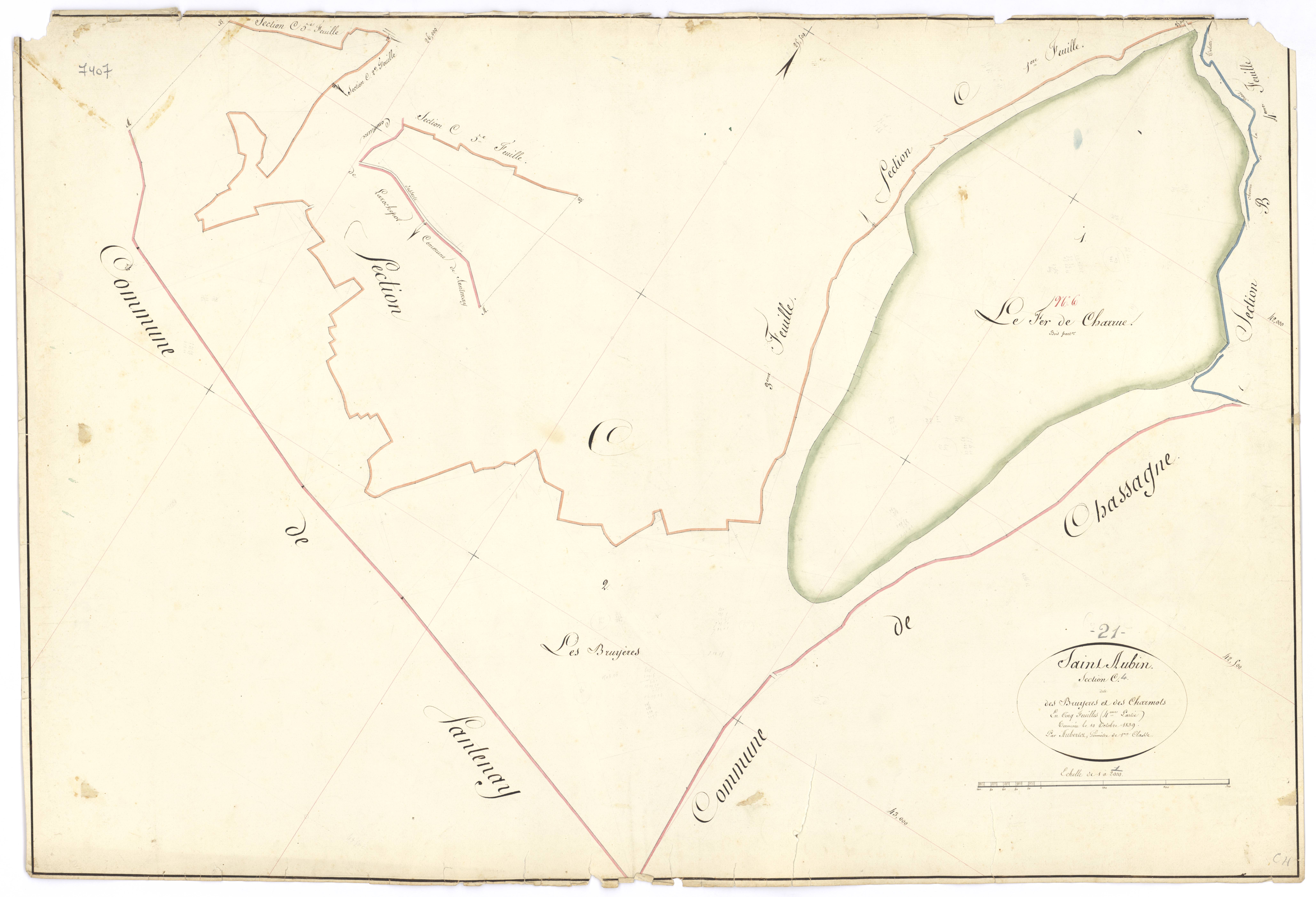 Saint-Aubin - Section C4 - 3 P PLAN 541/20