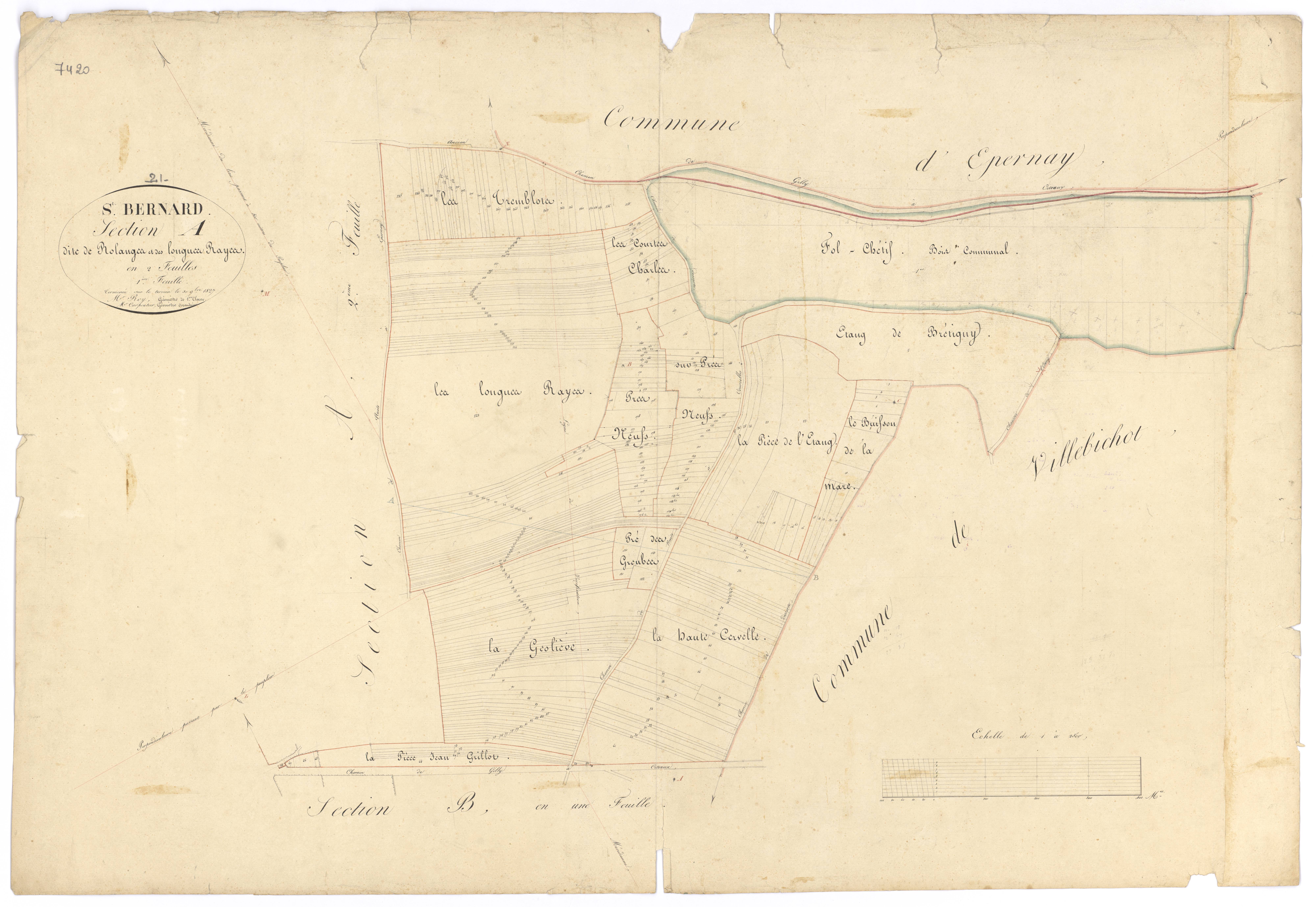 Saint-Bernard - Section A1 - 3 P PLAN 542/2