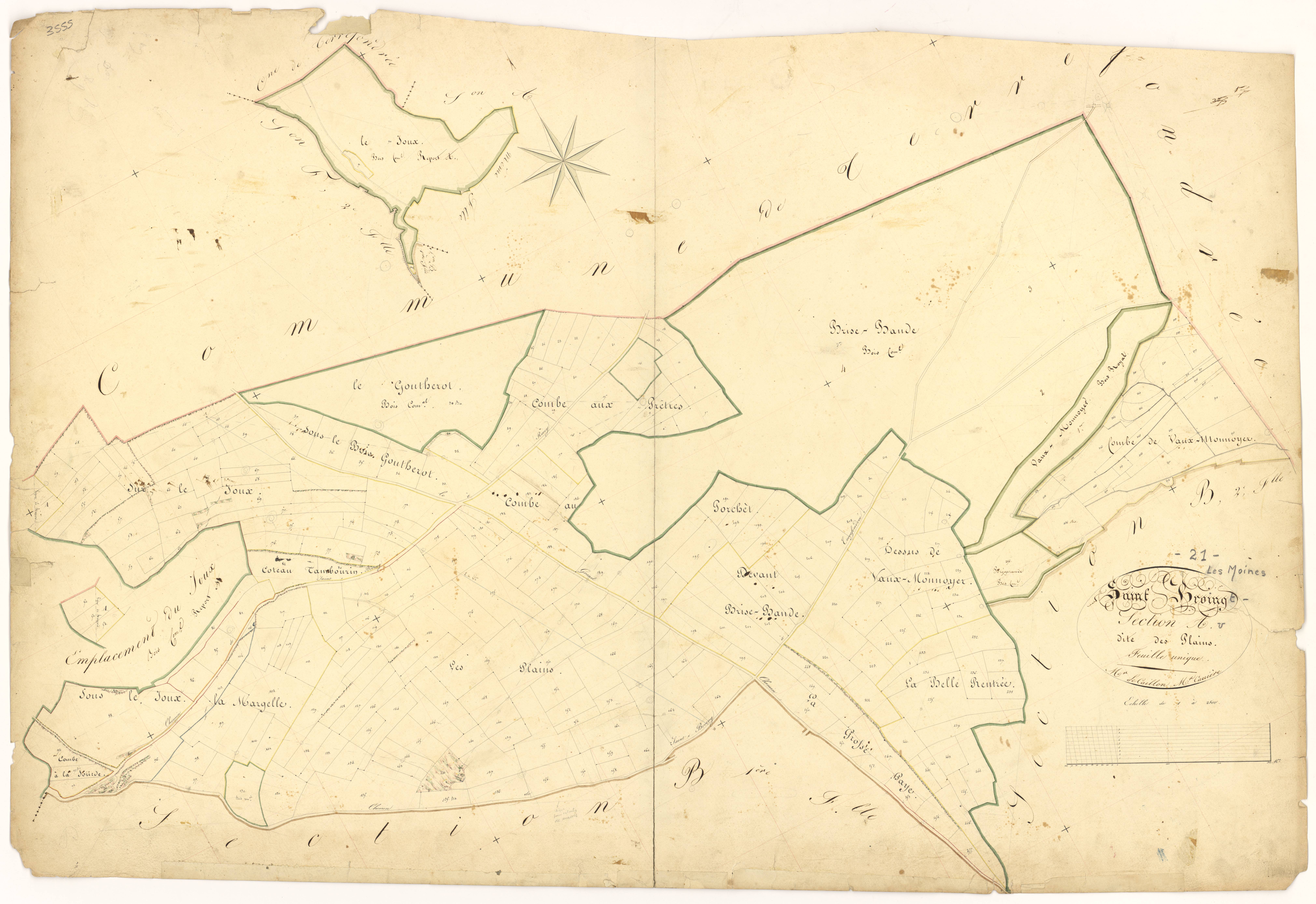 Saint-Broing-les-Moines - Section A - 3 P PLAN 543/2