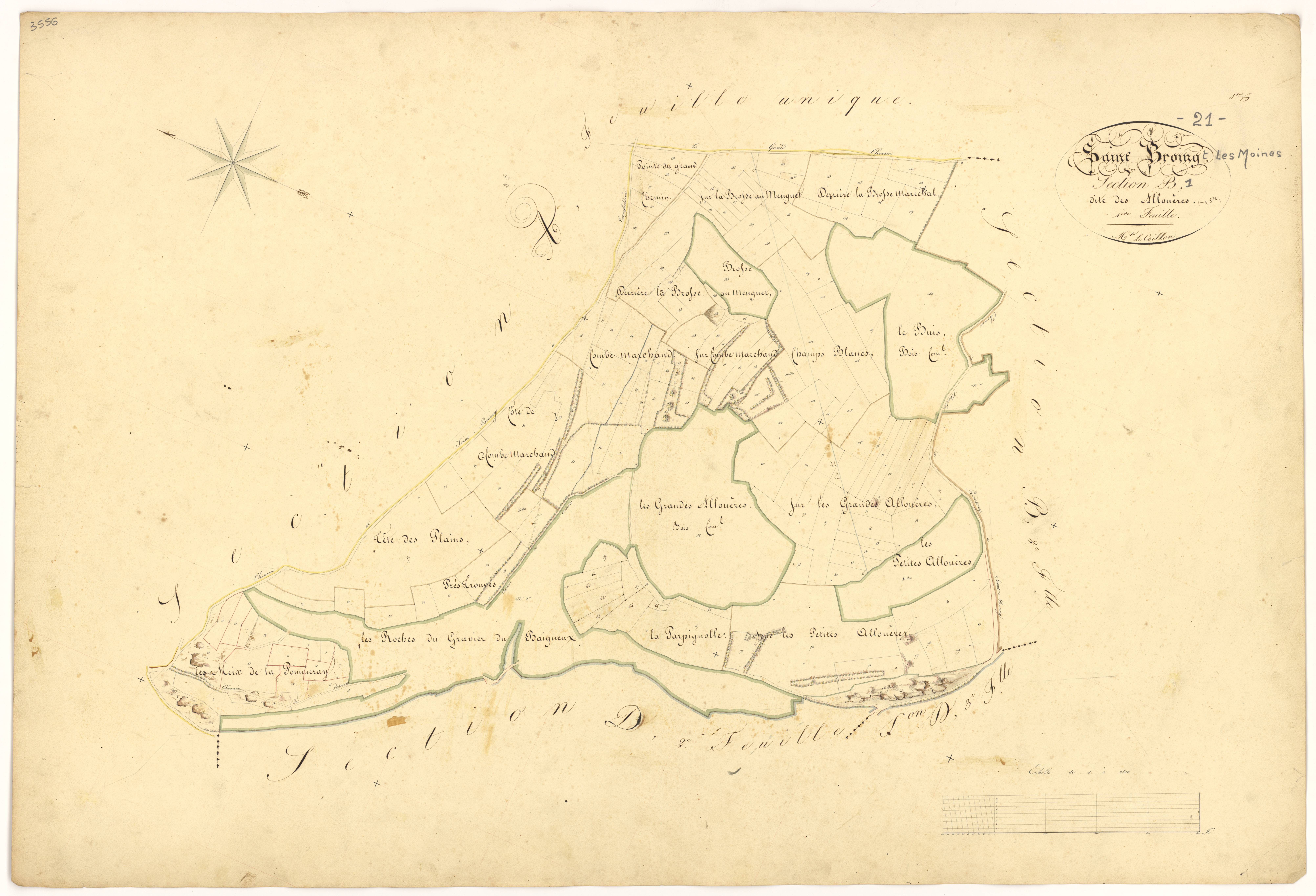 Saint-Broing-les-Moines - Section B1 - 3 P PLAN 543/3