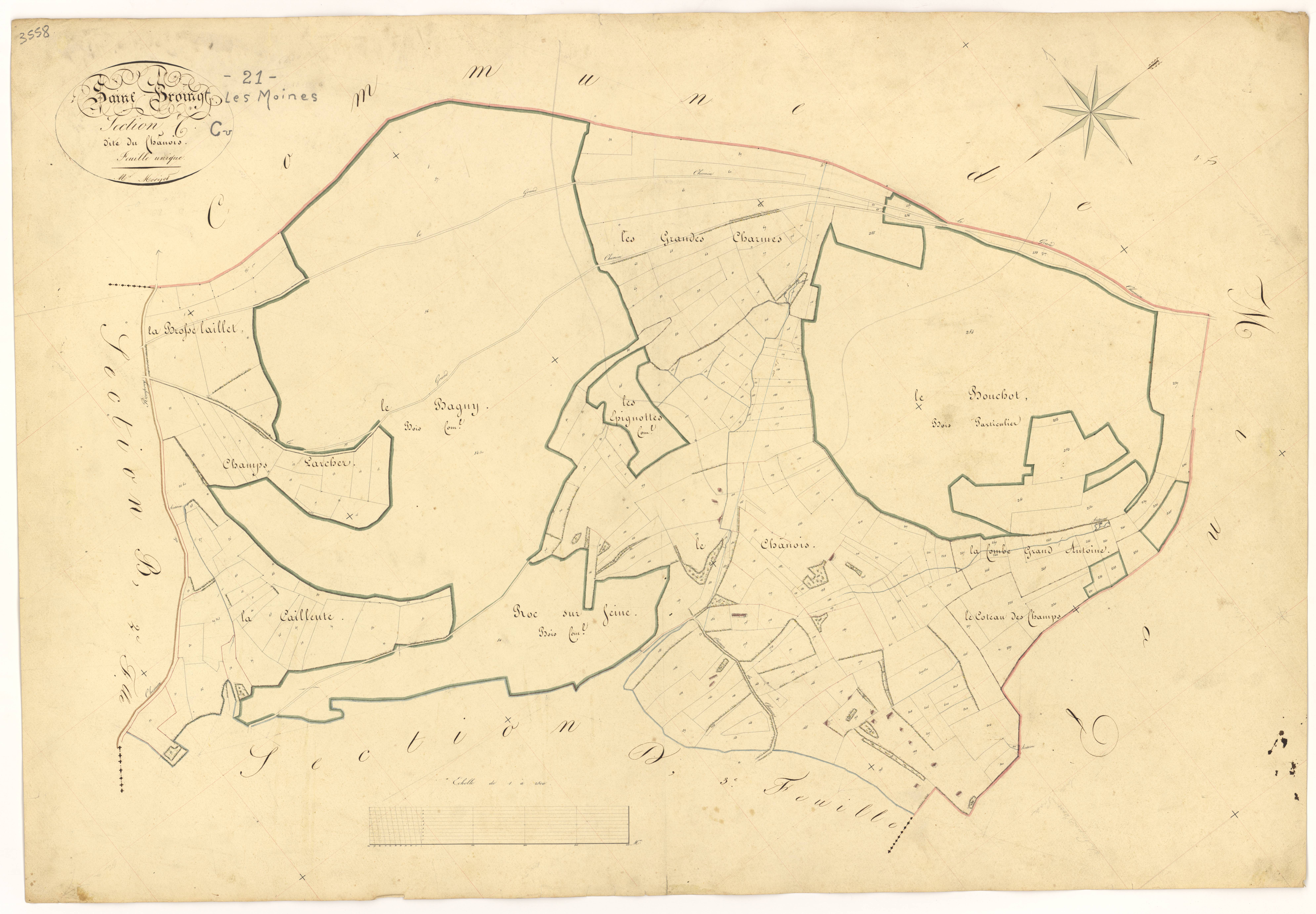 Saint-Broing-les-Moines - Section C - 3 P PLAN 543/5
